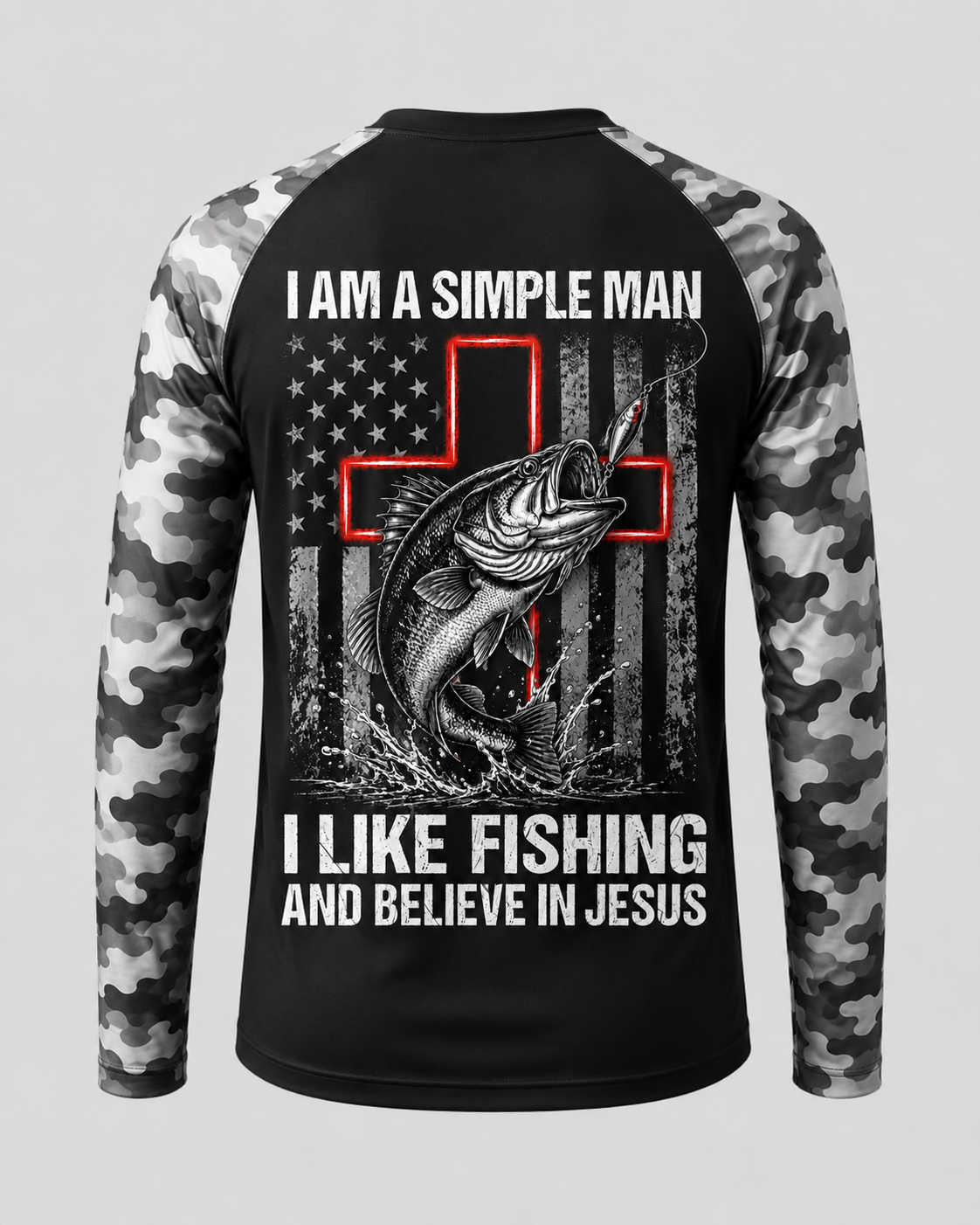 I Am A Simple Man I Like Fishing and Believe in Jesus -version 2