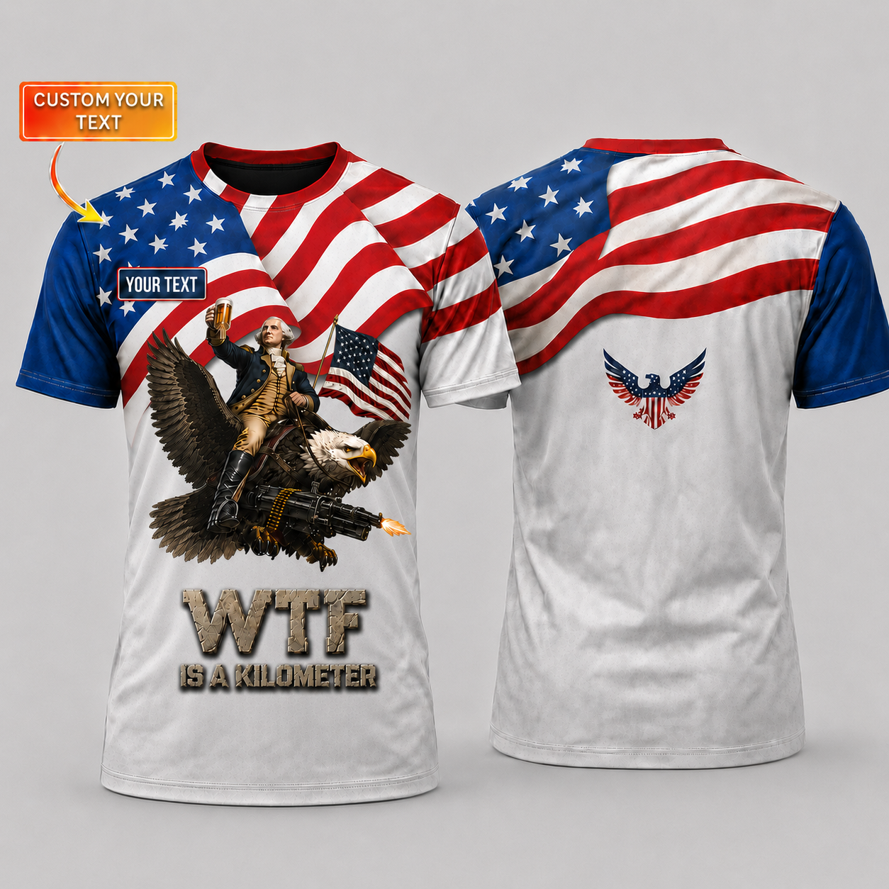 Merica 250 Anniversary USA Shirt 250 Years July 4th Men Kids , Personalized All Over Print