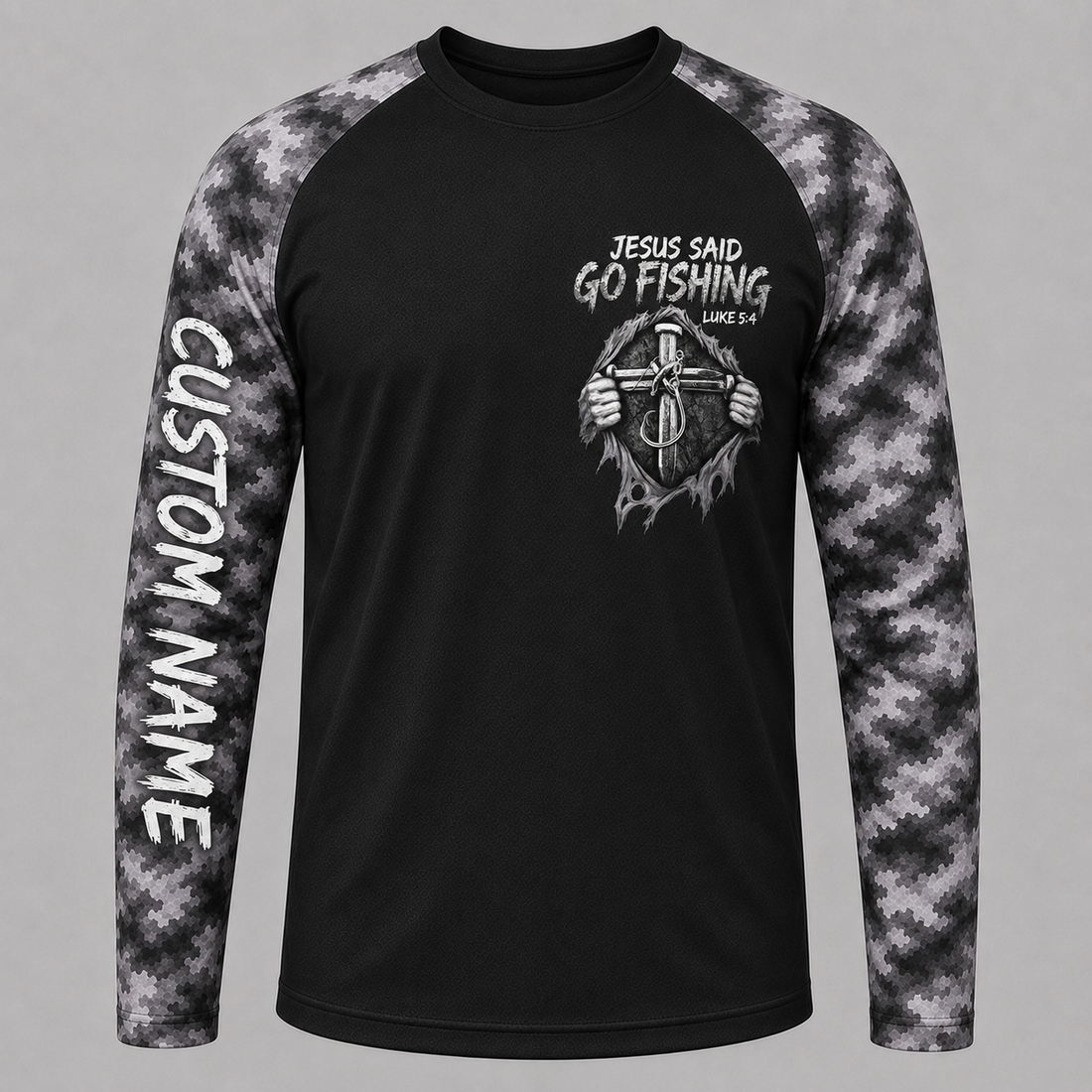 Jesus Said Go Fishing - Performance Shirt