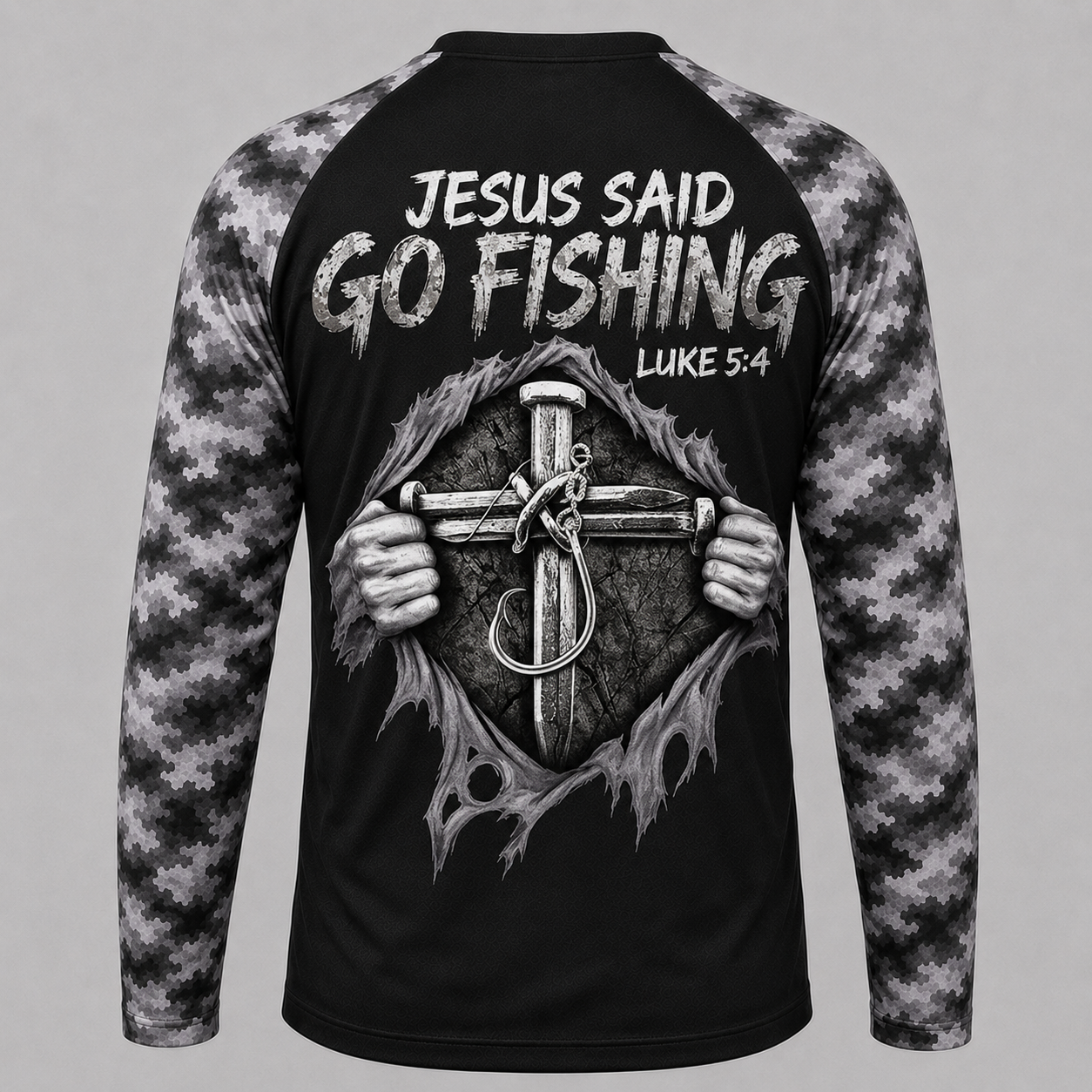 Jesus Said Go Fishing - Performance Shirt