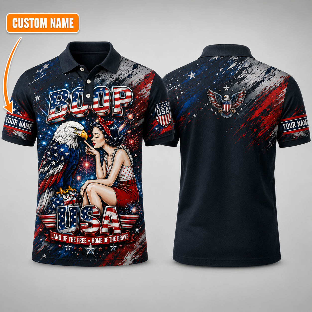 Merica 250 Anniversary USA Shirt 250 Years July 4th Men Kids , Personalized All Over Print