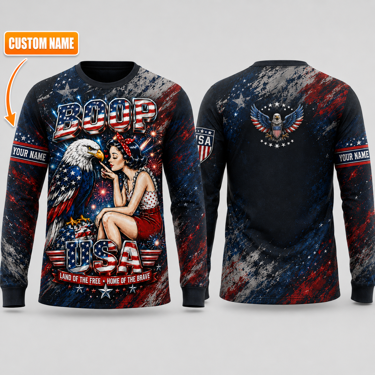 Merica 250 Anniversary USA Shirt 250 Years July 4th Men Kids , Personalized All Over Print