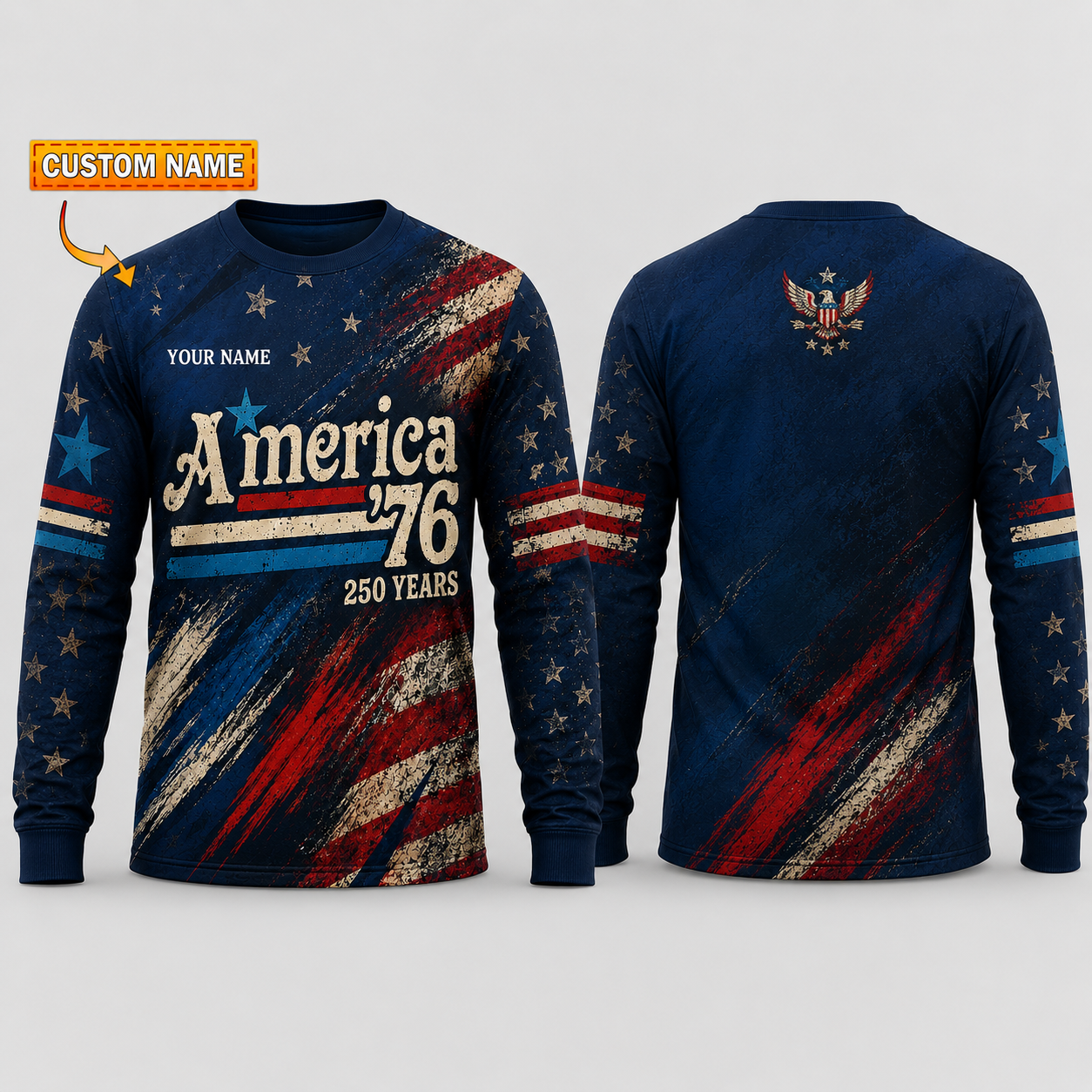 Merica 250 Anniversary USA Shirt 250 Years July 4th Men Kids , Personalized All Over Print