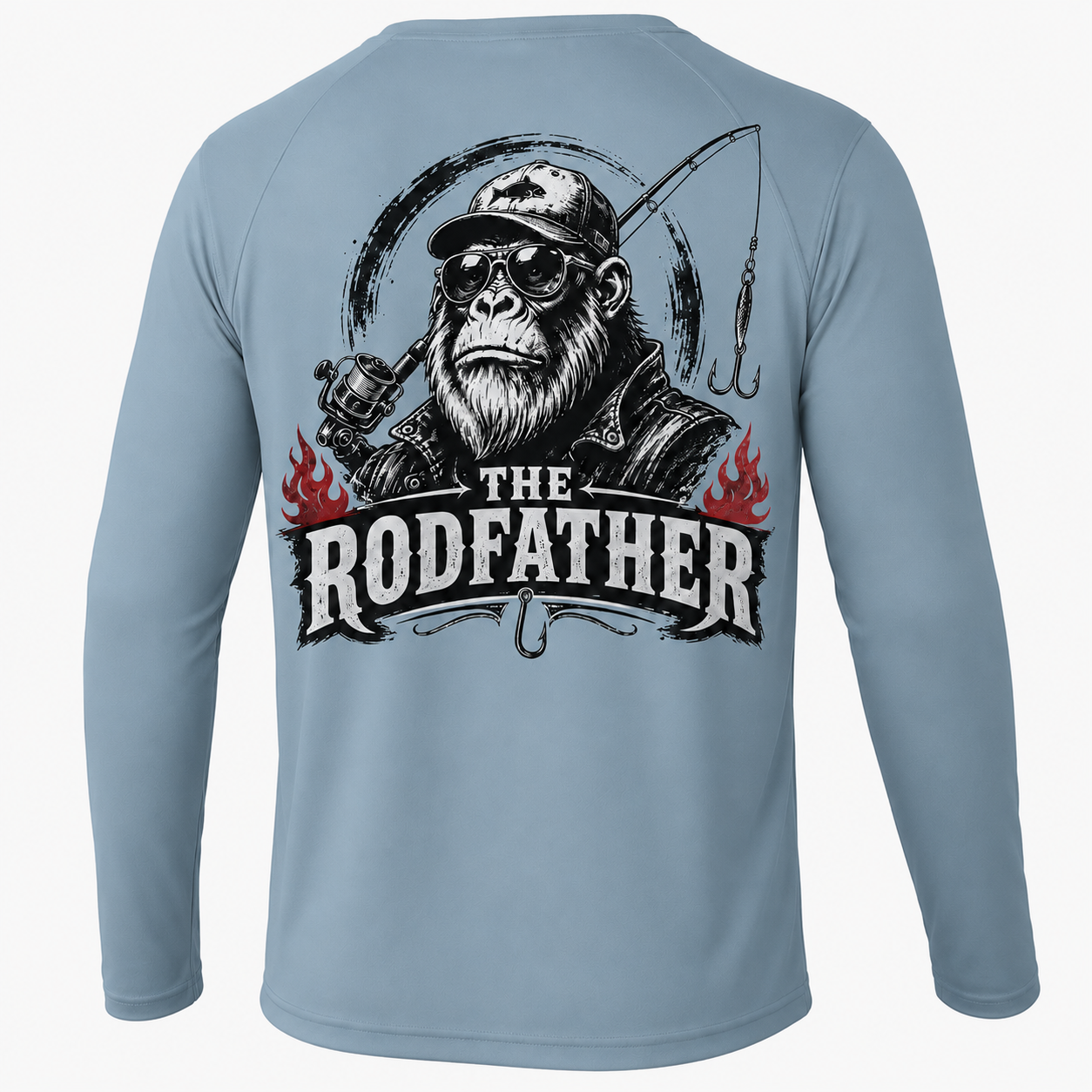 The Rodfather Men Long Sleeve UPF 50+ T Shirt Sun Protection