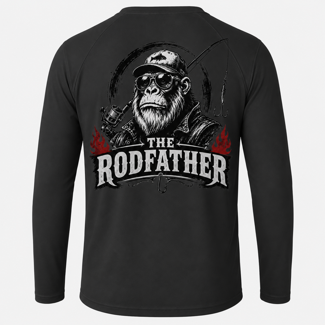The Rodfather Men Long Sleeve UPF 50+ T Shirt Sun Protection