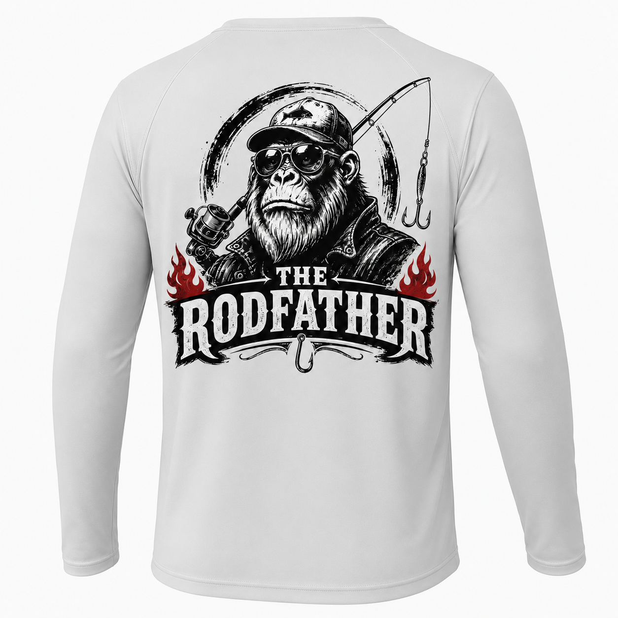The Rodfather Men Long Sleeve UPF 50+ T Shirt Sun Protection