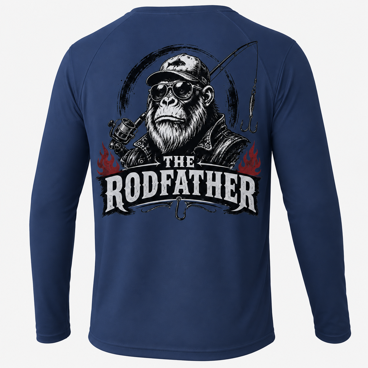 The Rodfather Men Long Sleeve UPF 50+ T Shirt Sun Protection