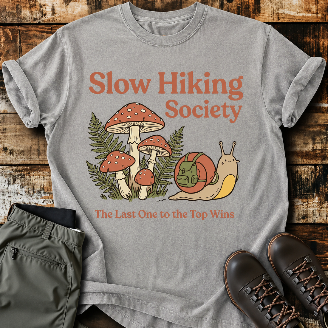 Comfort Colors® Slow Hiking Society Snail T-Shirt