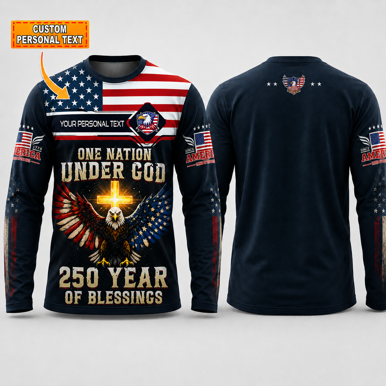 Merica 250 Anniversary USA Shirt 250 Years July 4th Men Kids , Personalized All Over Print