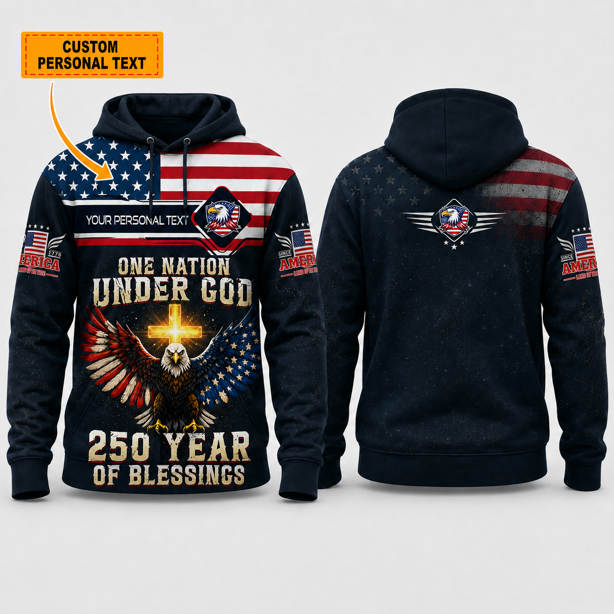 Merica 250 Anniversary USA Shirt 250 Years July 4th Men Kids , Personalized All Over Print