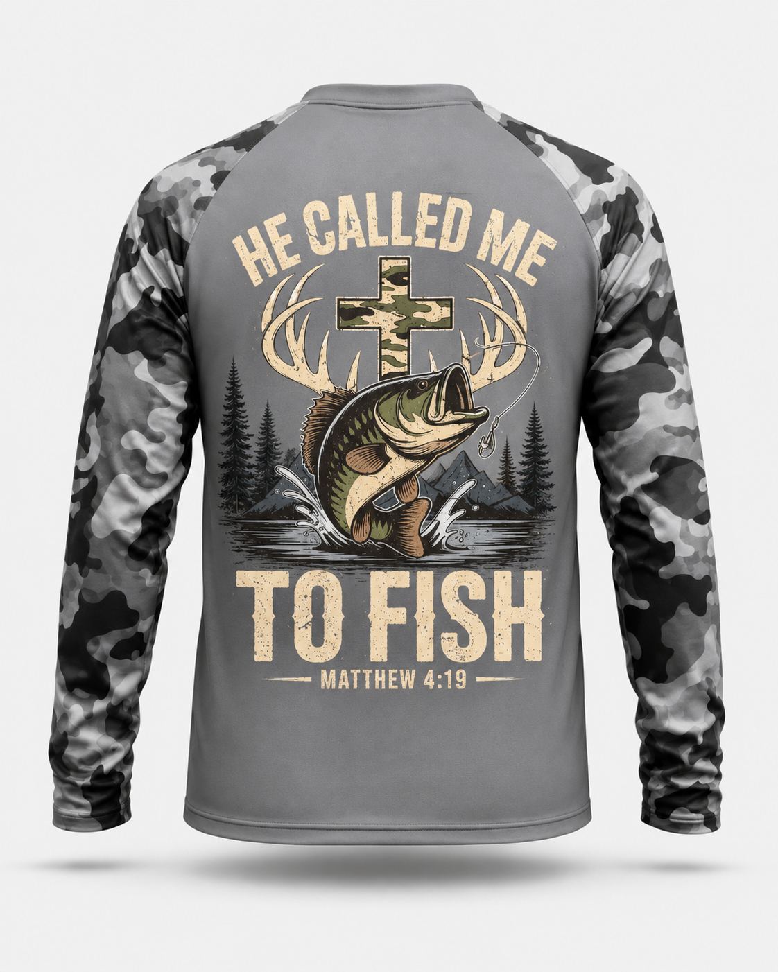 Men's He Called Me to Fish Christian Fisherman Fishing Funny