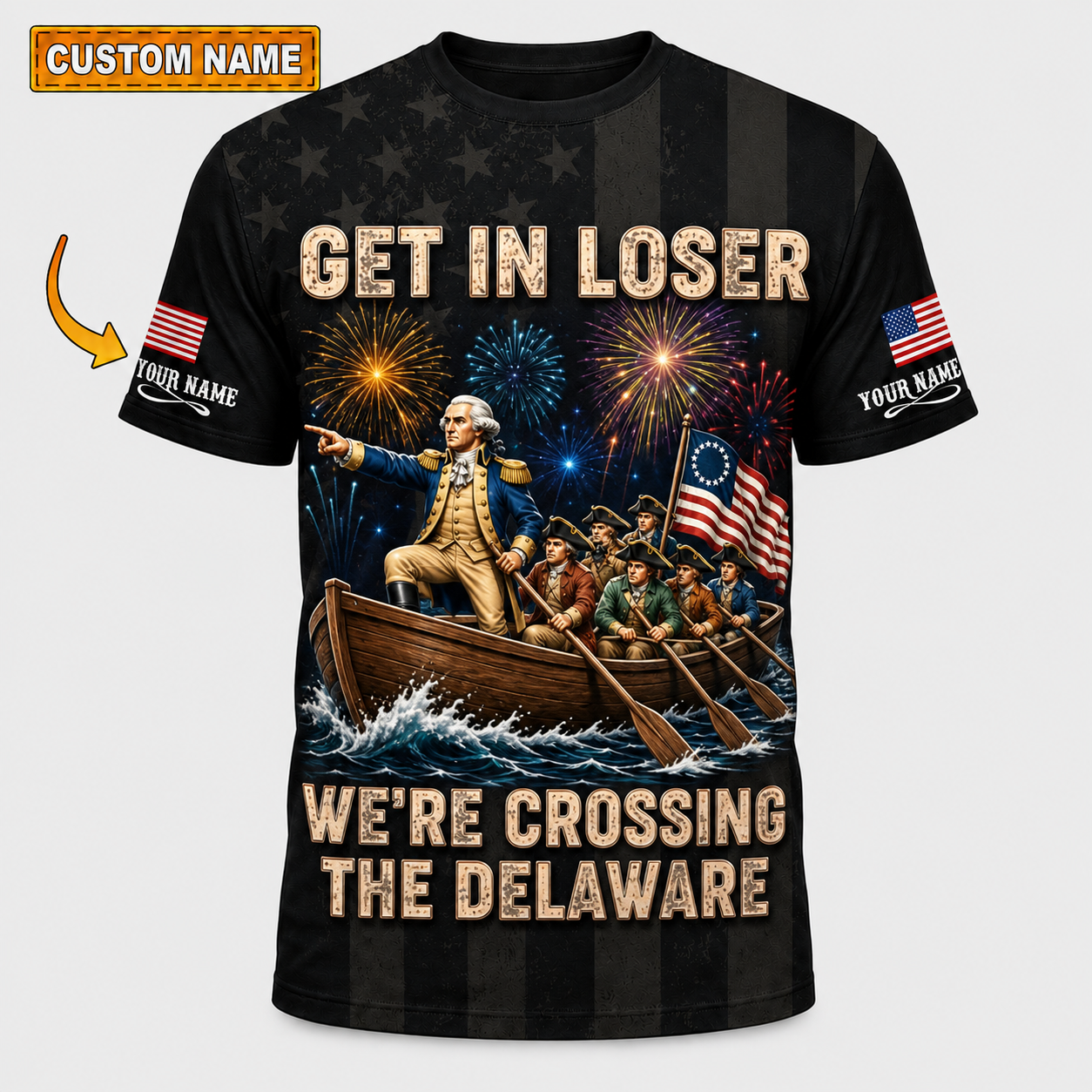 Merica 250 Anniversary USA Shirt 250 Years July 4th Men Kids , Personalized All Over Print