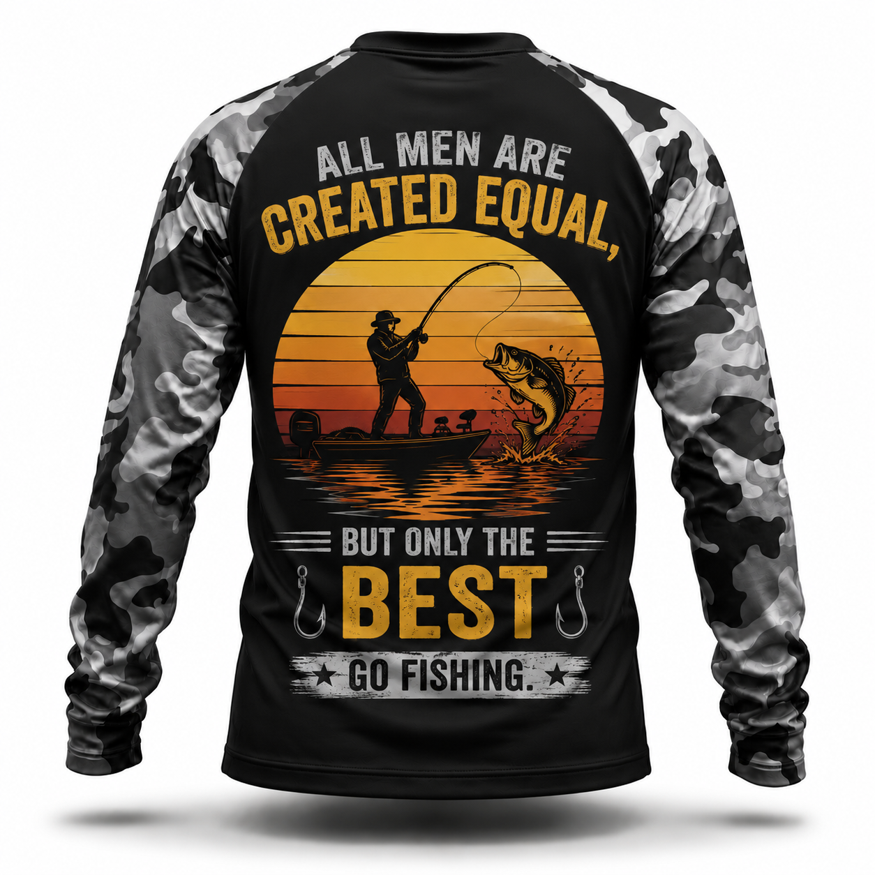 All men are created equal, but only the best go fishing Performance Shirt