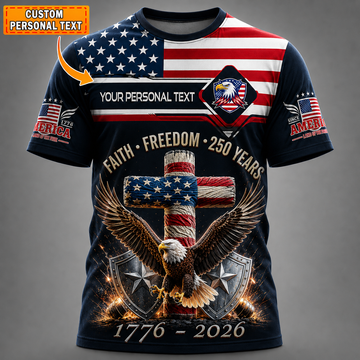 Merica 250 Anniversary USA Shirt 250 Years July 4th Men Kids , Personalized All Over Print