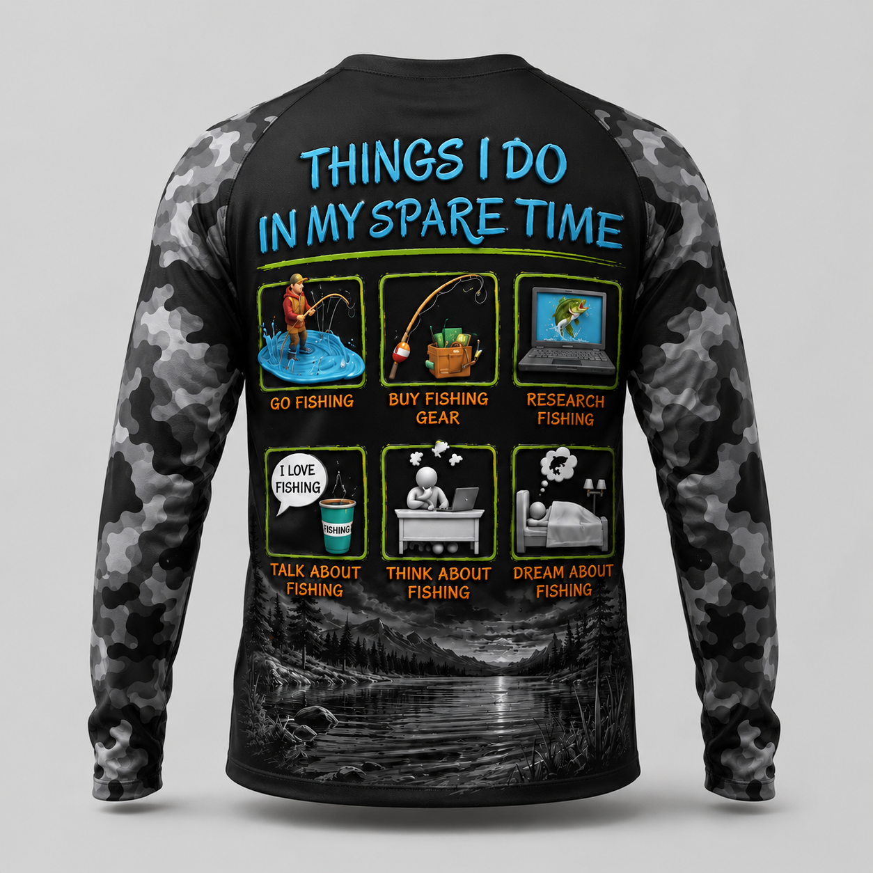 Things I Do in My Spare Time Funny Fishing Humor