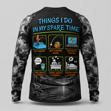 Things I Do in My Spare Time Funny Fishing Humor