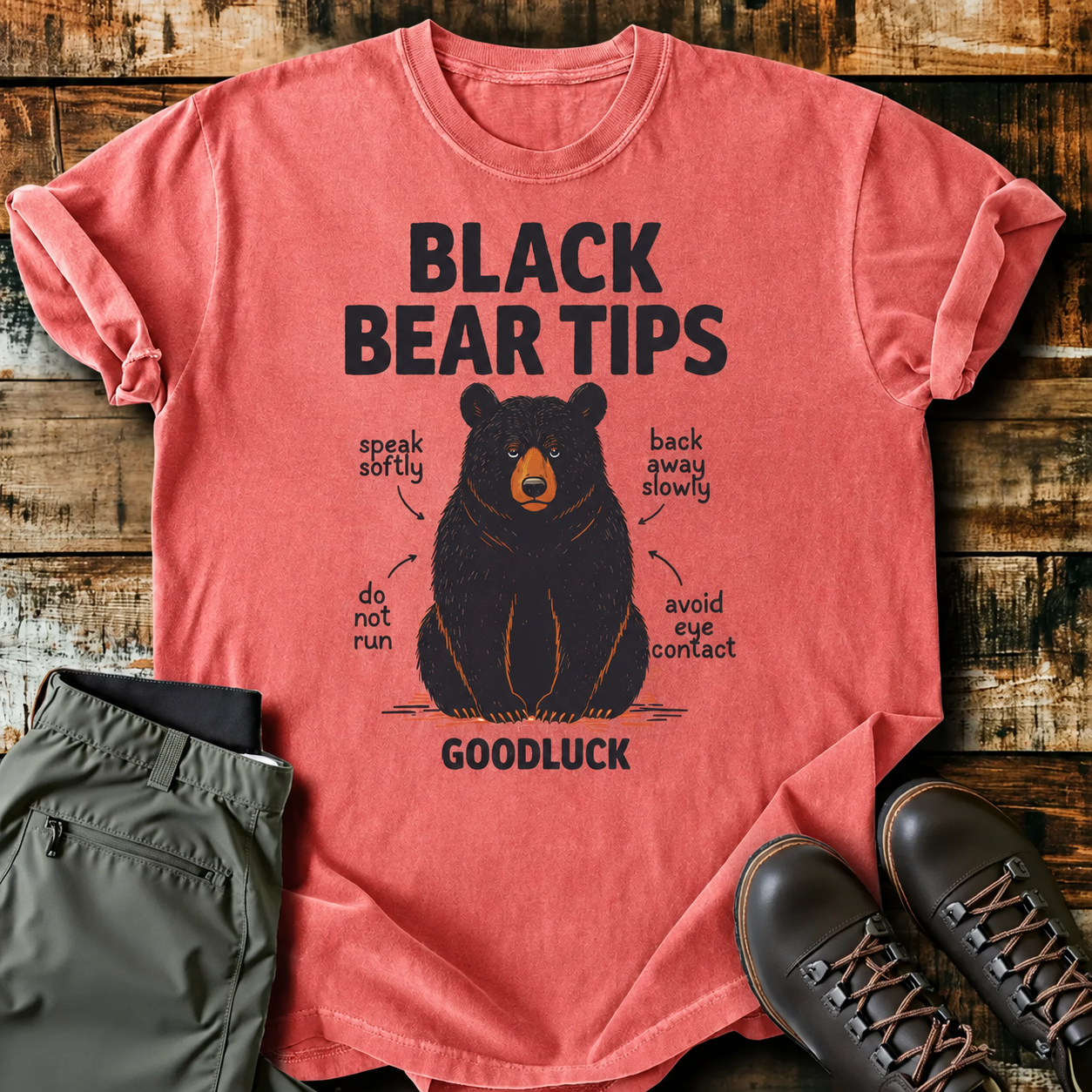 Comfort Colors® Black Bear Tips T-Shirt