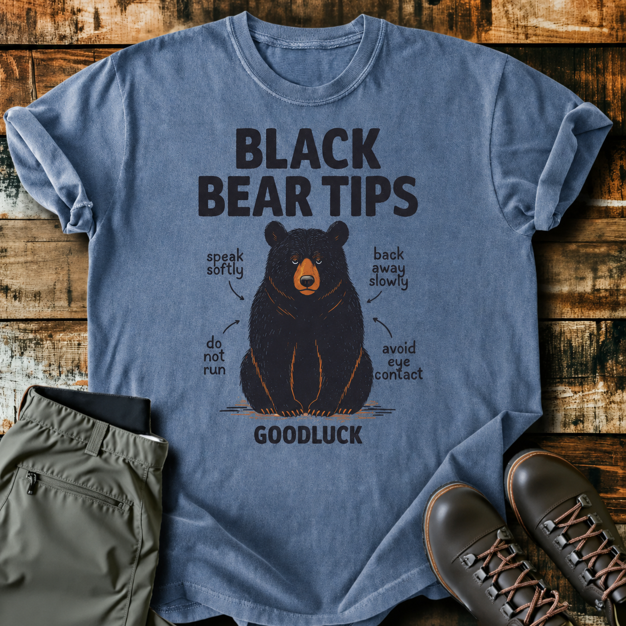 Comfort Colors® Black Bear Tips T-Shirt