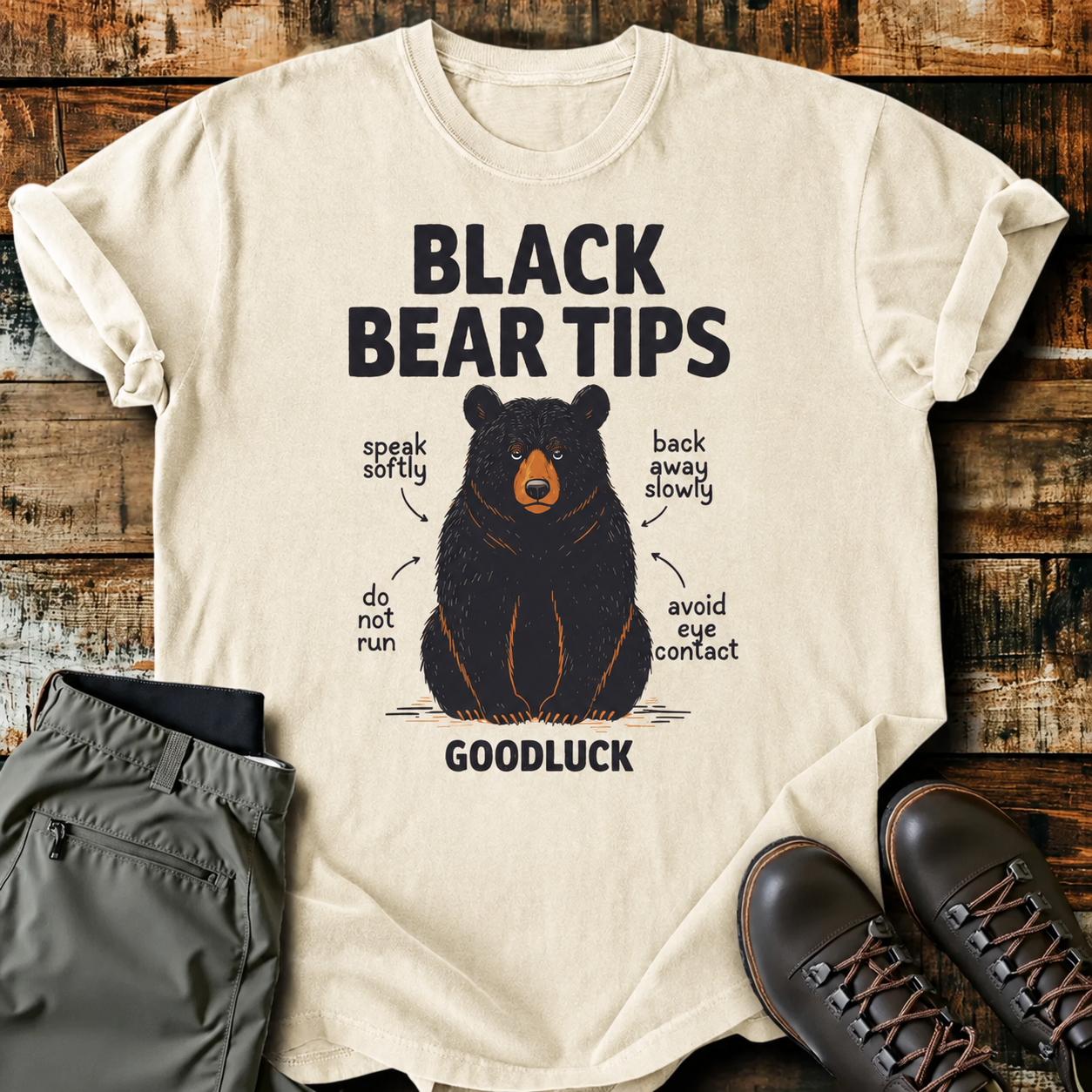 Comfort Colors® Black Bear Tips T-Shirt