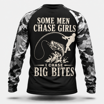 Some men chase girls, I chase big bites. Performance Shirt