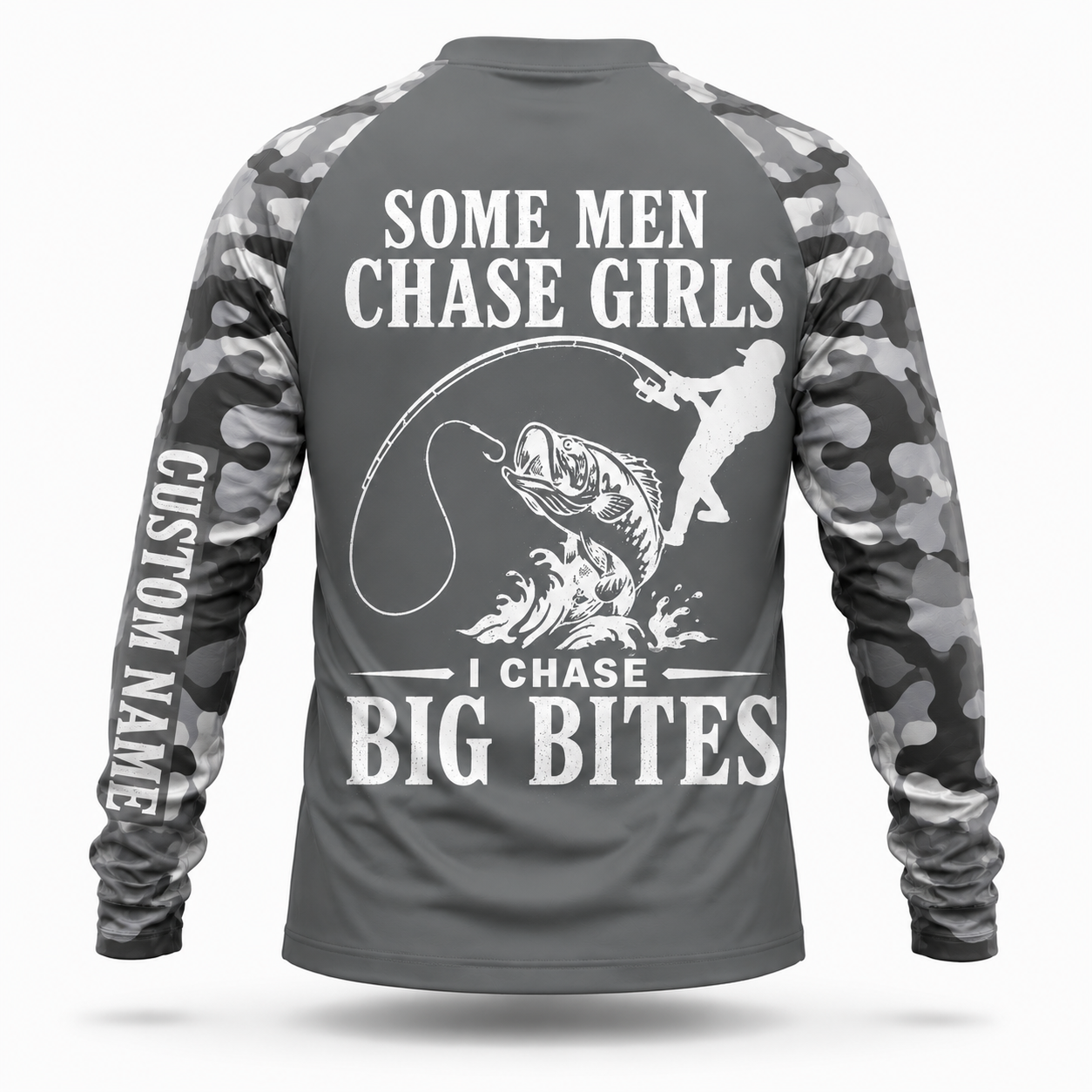 Some men chase girls, I chase big bites. Performance Shirt
