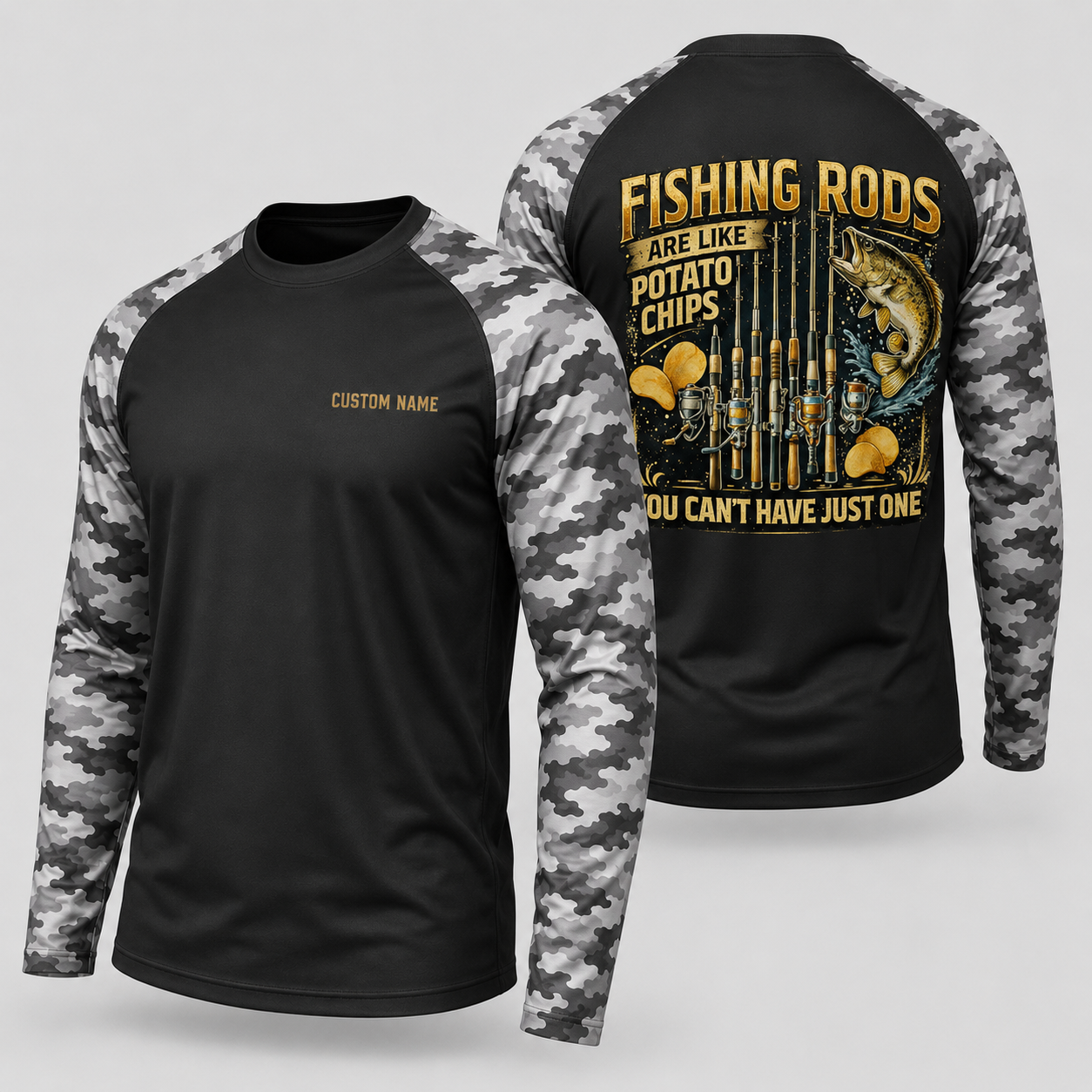 Fishing Rods are Like Potato Chips Fun Fishing Humor