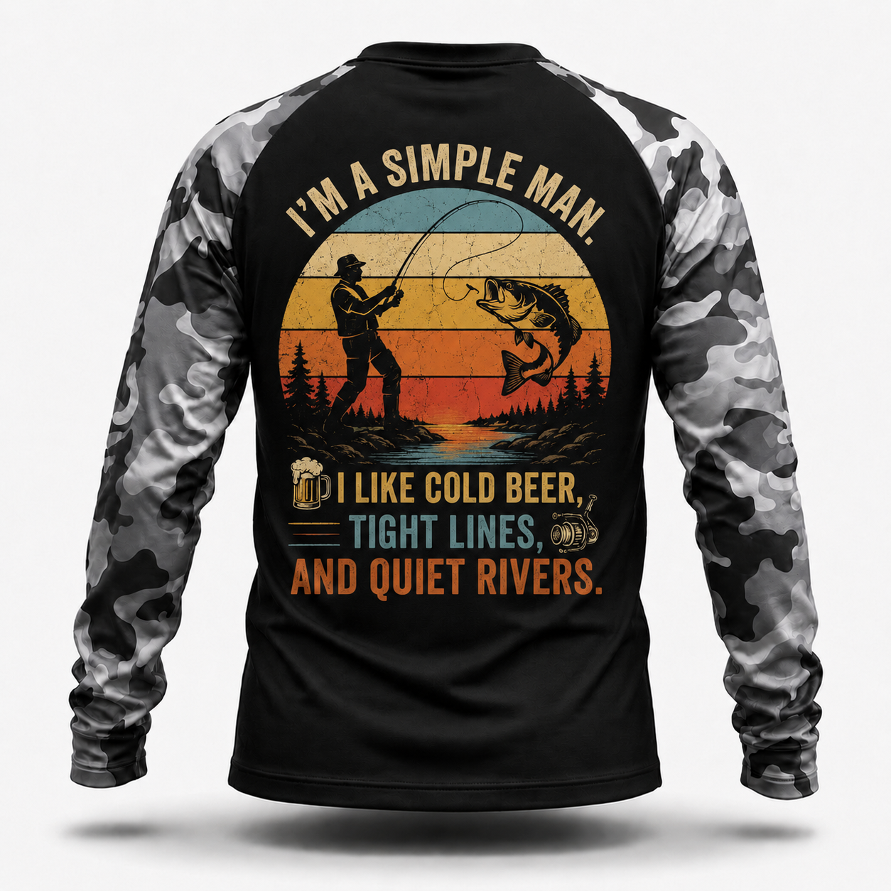 I'm a simple man. I like cold beer, tight lines, and quiet rivers. Performance Shirt