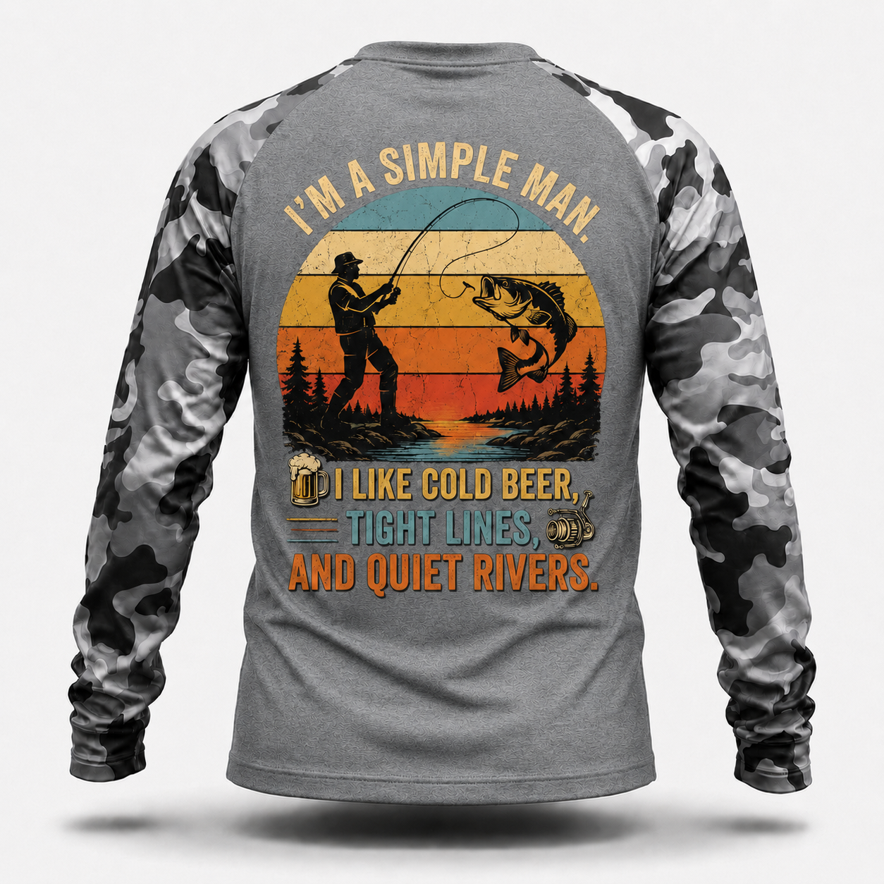 I'm a simple man. I like cold beer, tight lines, and quiet rivers. Performance Shirt