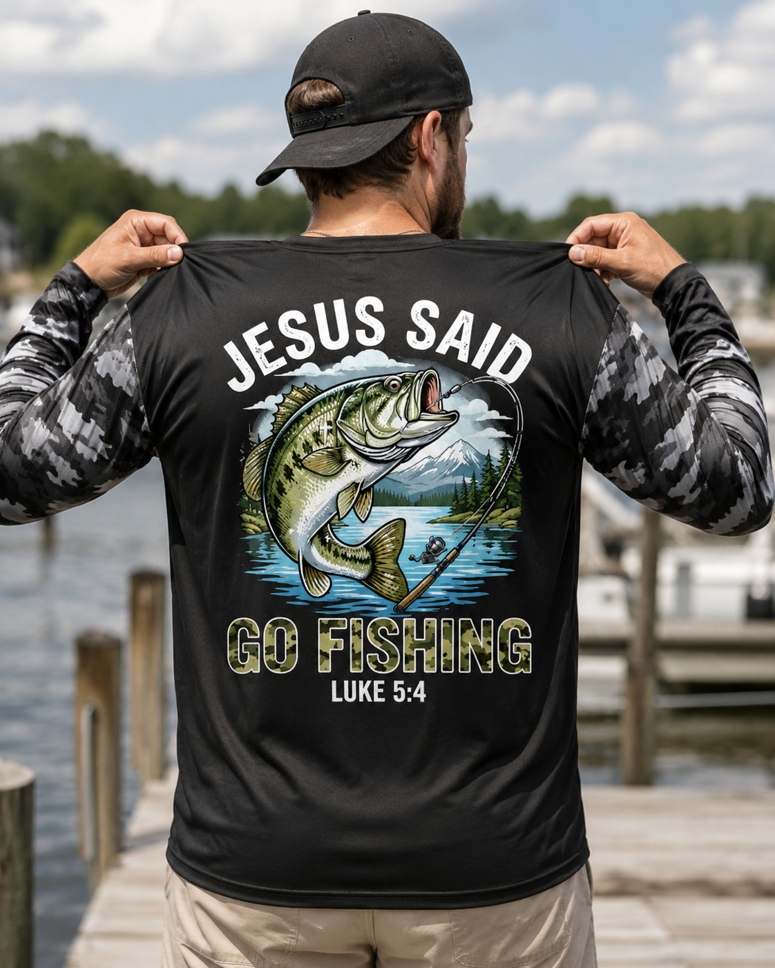 Jesus Said Go Fishing Luke 5 4 Christian Faith