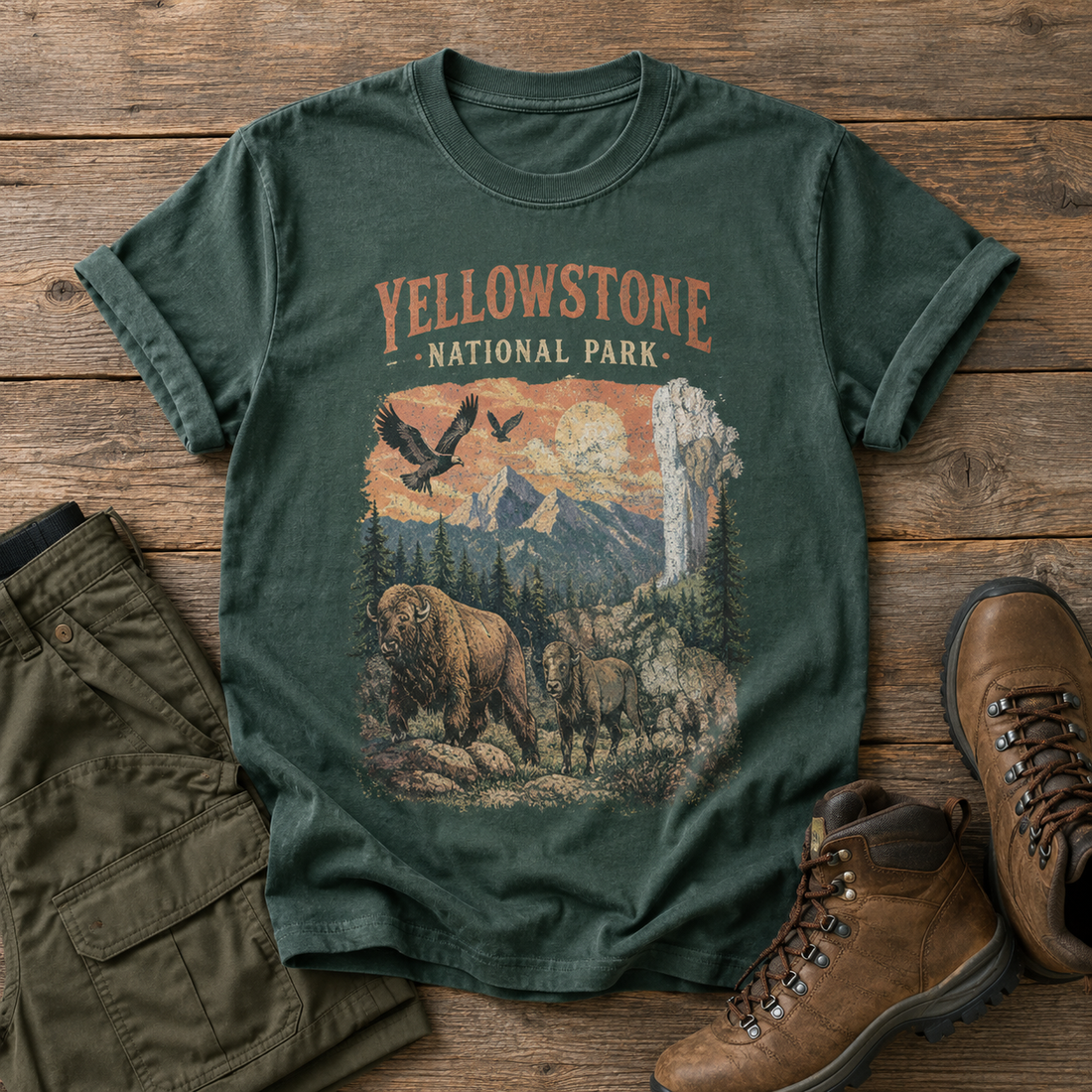 Comfort Colors® Yellowstone National Park Wildlife Shirt