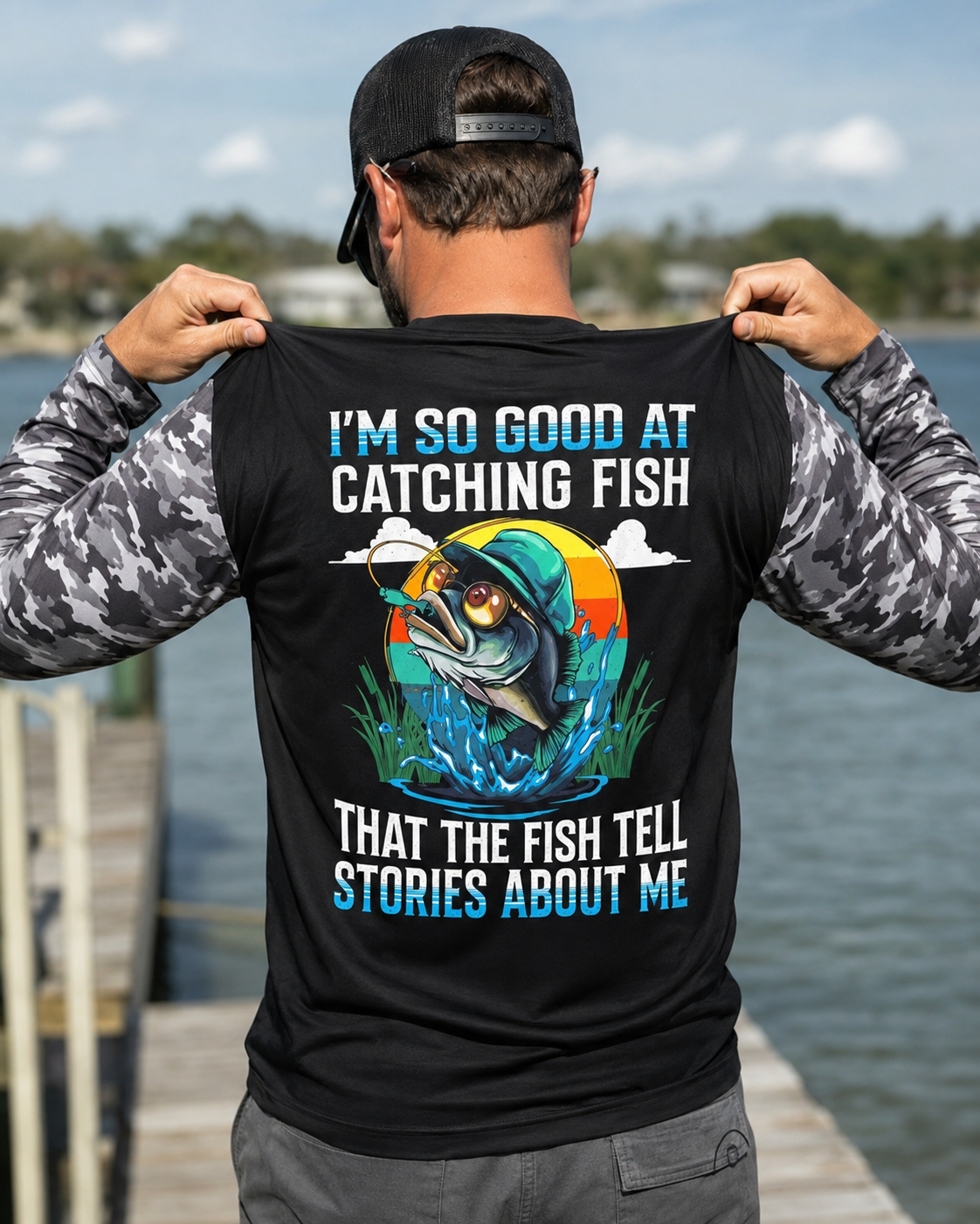 I'm So Good At Catching Fish that The Fish Tell Stories Funny Fishing