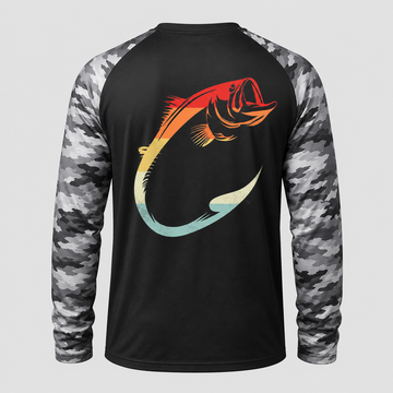 Hook Print Breathable Material Casual