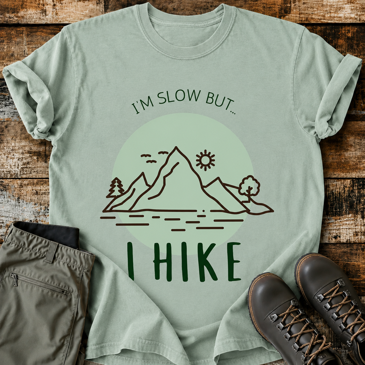 Comfort Colors I'm Slow But I Hike