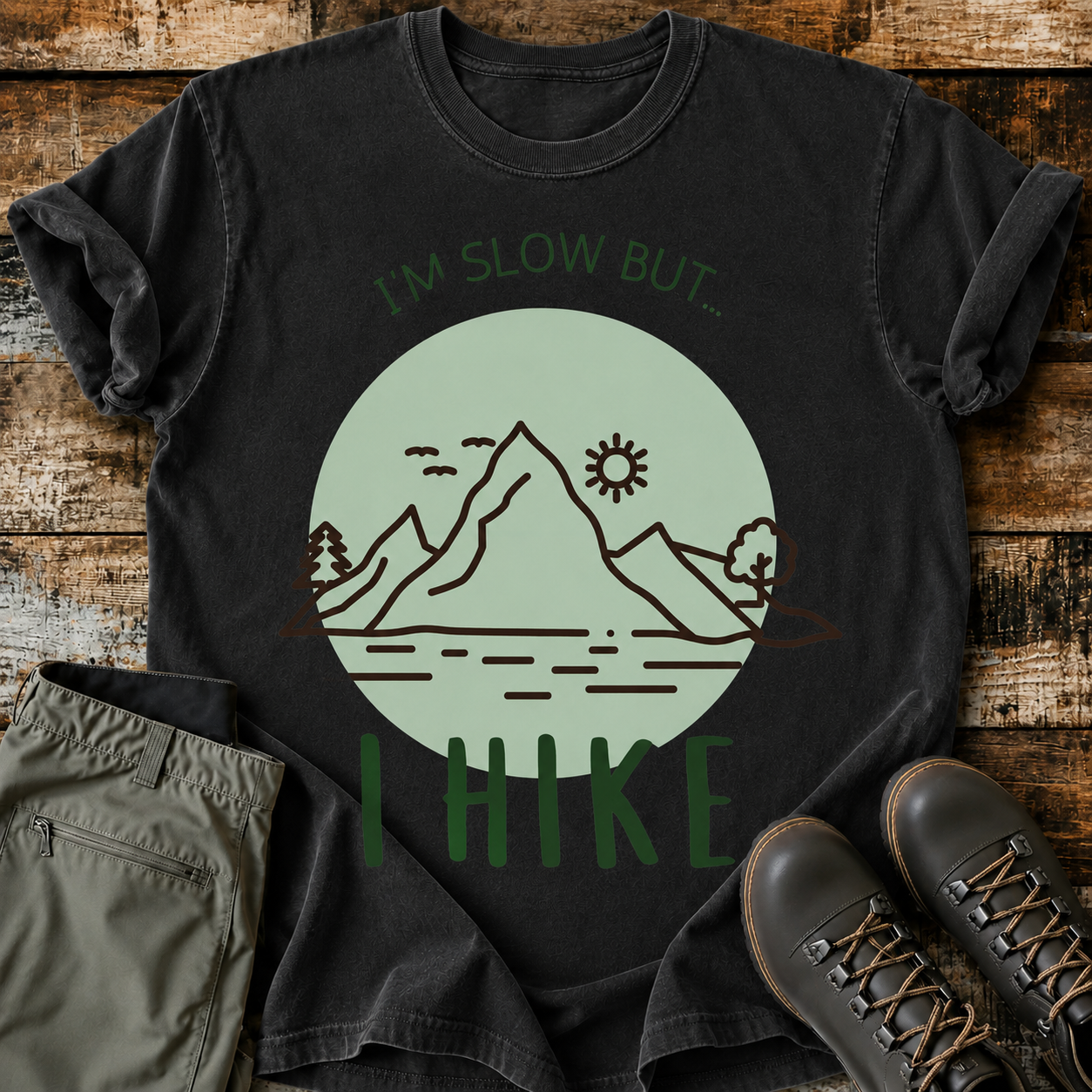 Comfort Colors I'm Slow But I Hike