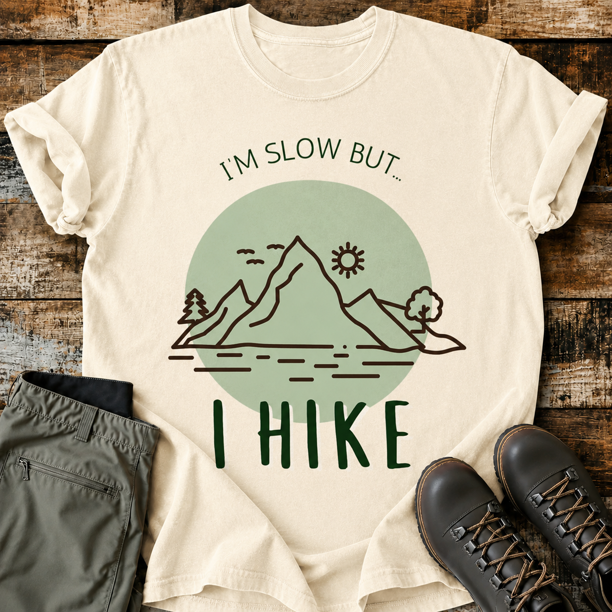 Comfort Colors I'm Slow But I Hike