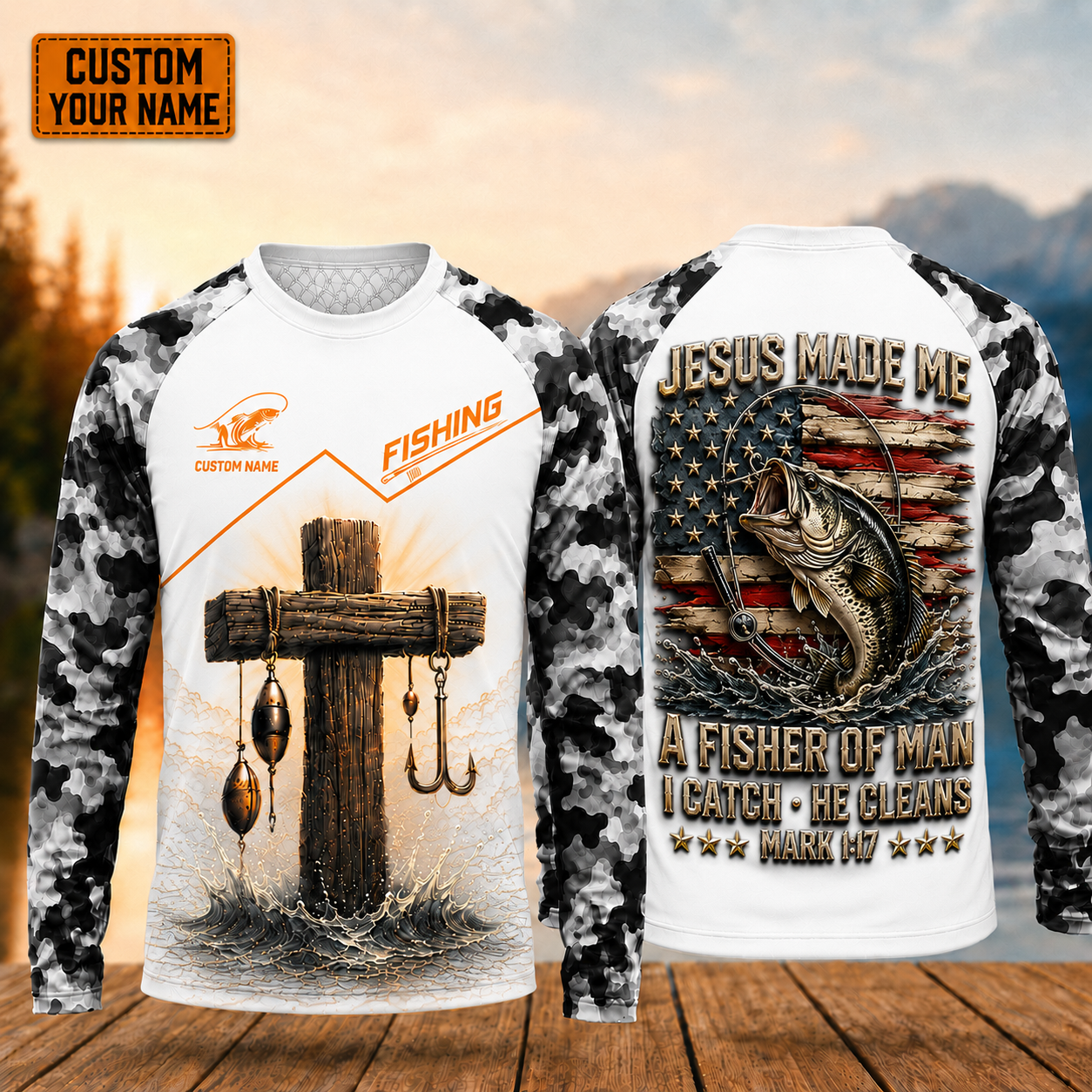 Jesus Made Me A Fisher Of Man Personalized Fishing Shirt