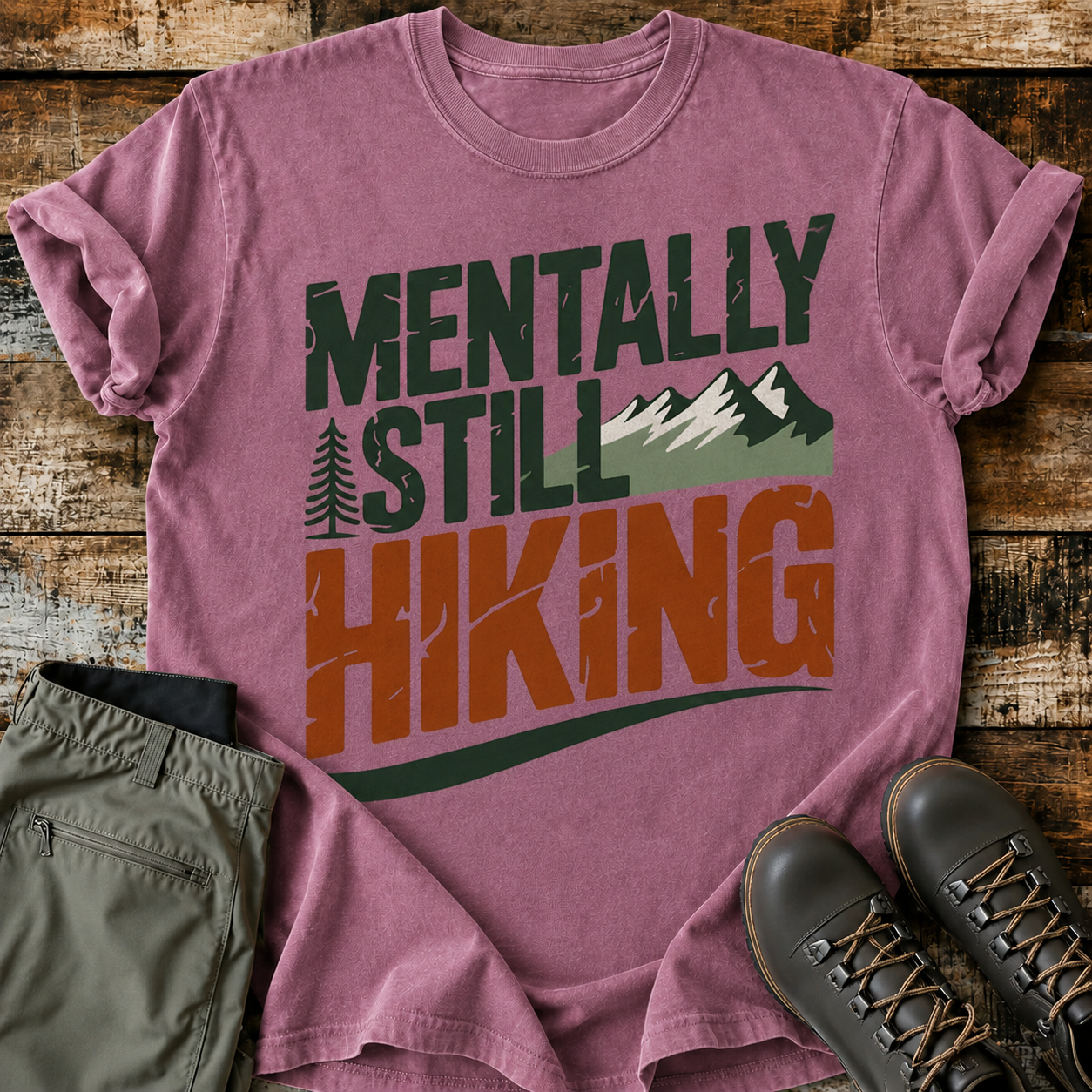 Comfort Colors Mentally Still Hiking Classic T-Shirt