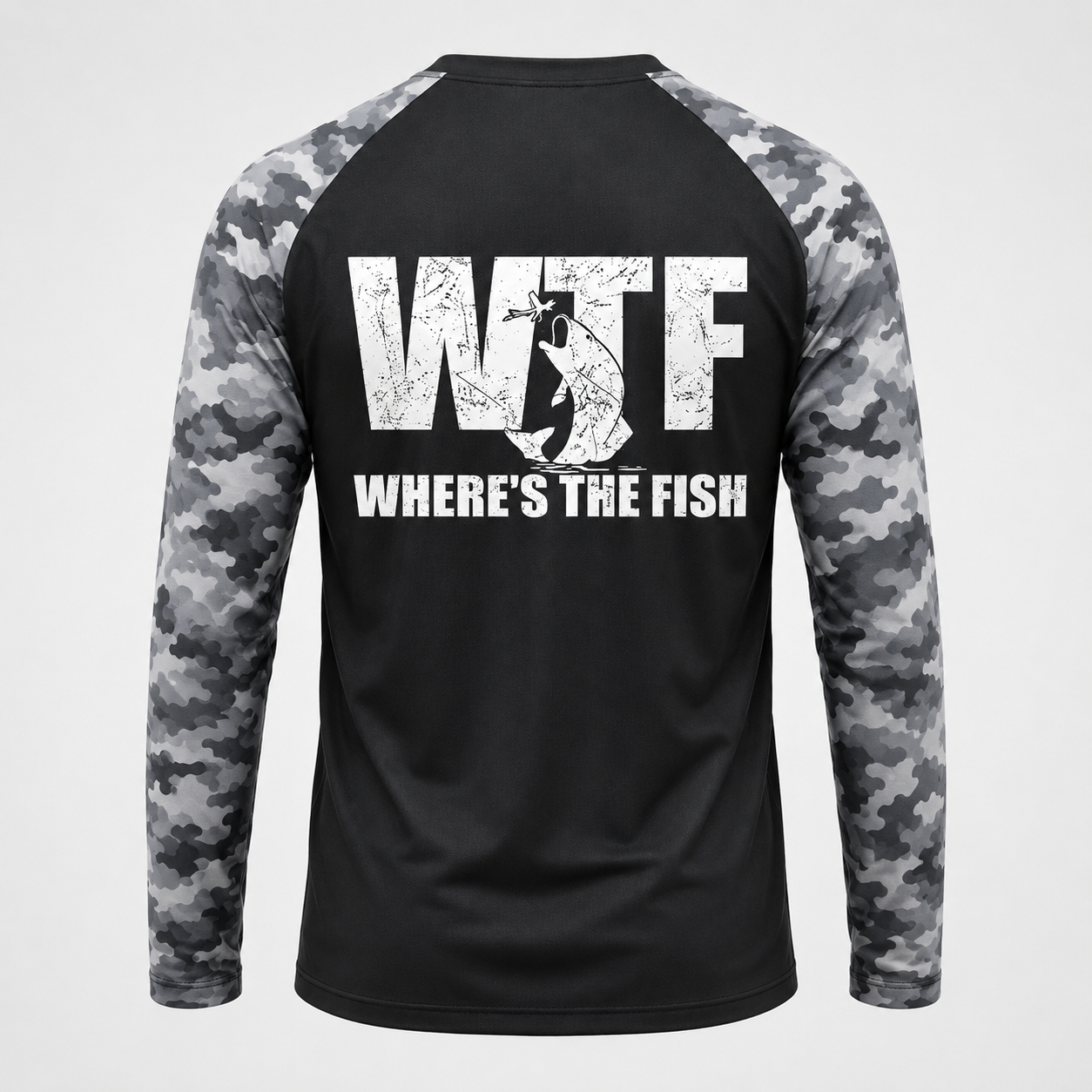 WTF Where's The Fish Men's Funny Fishing Gifts Fathers Day