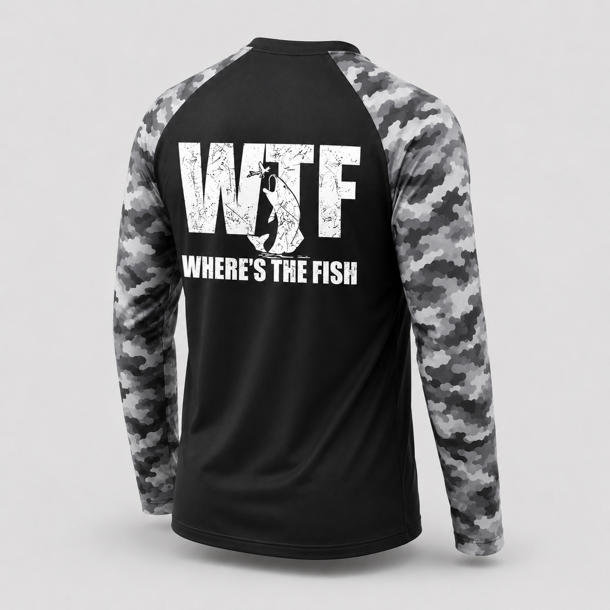 WTF Where's The Fish Men's Funny Fishing Gifts Fathers Day