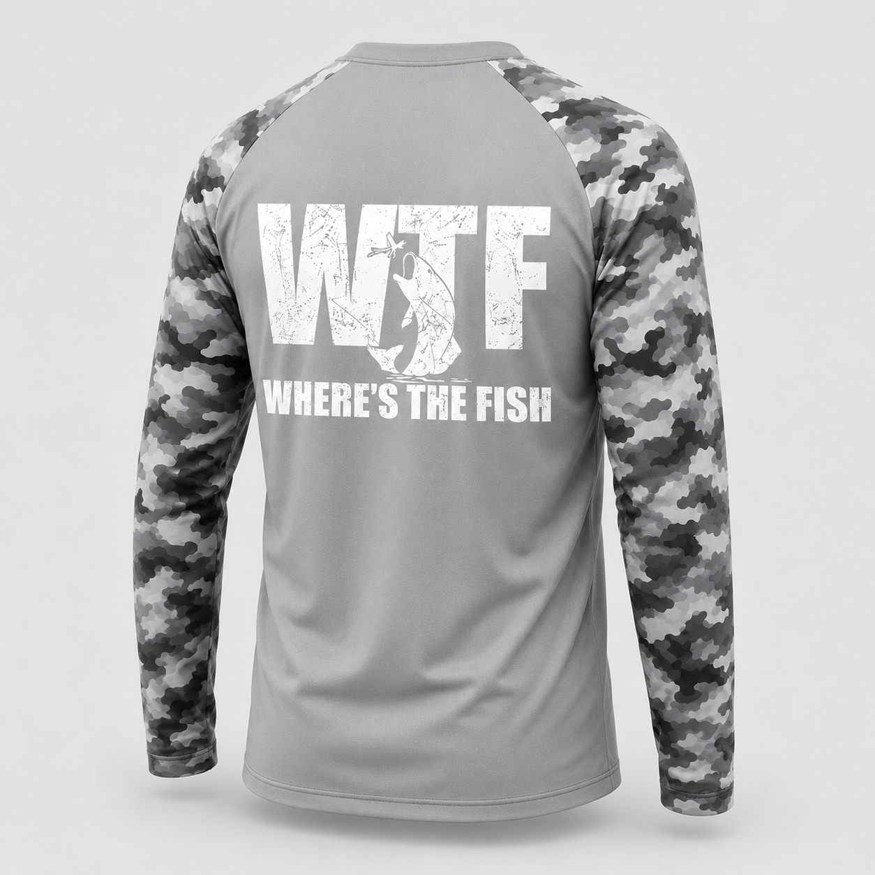 WTF Where's The Fish Men's Funny Fishing Gifts Fathers Day