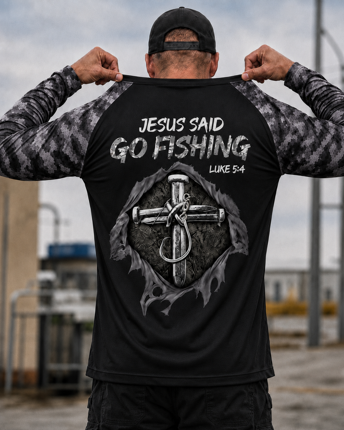 Jesus Said Go Fishing - Performance Shirt