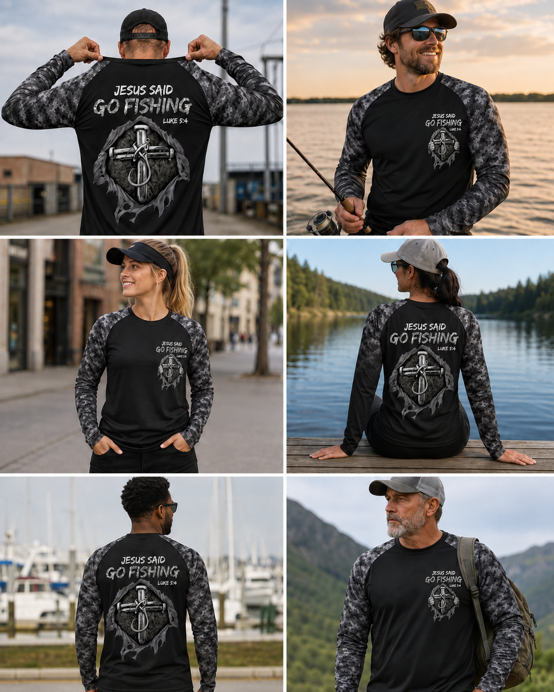 Jesus Said Go Fishing - Performance Shirt