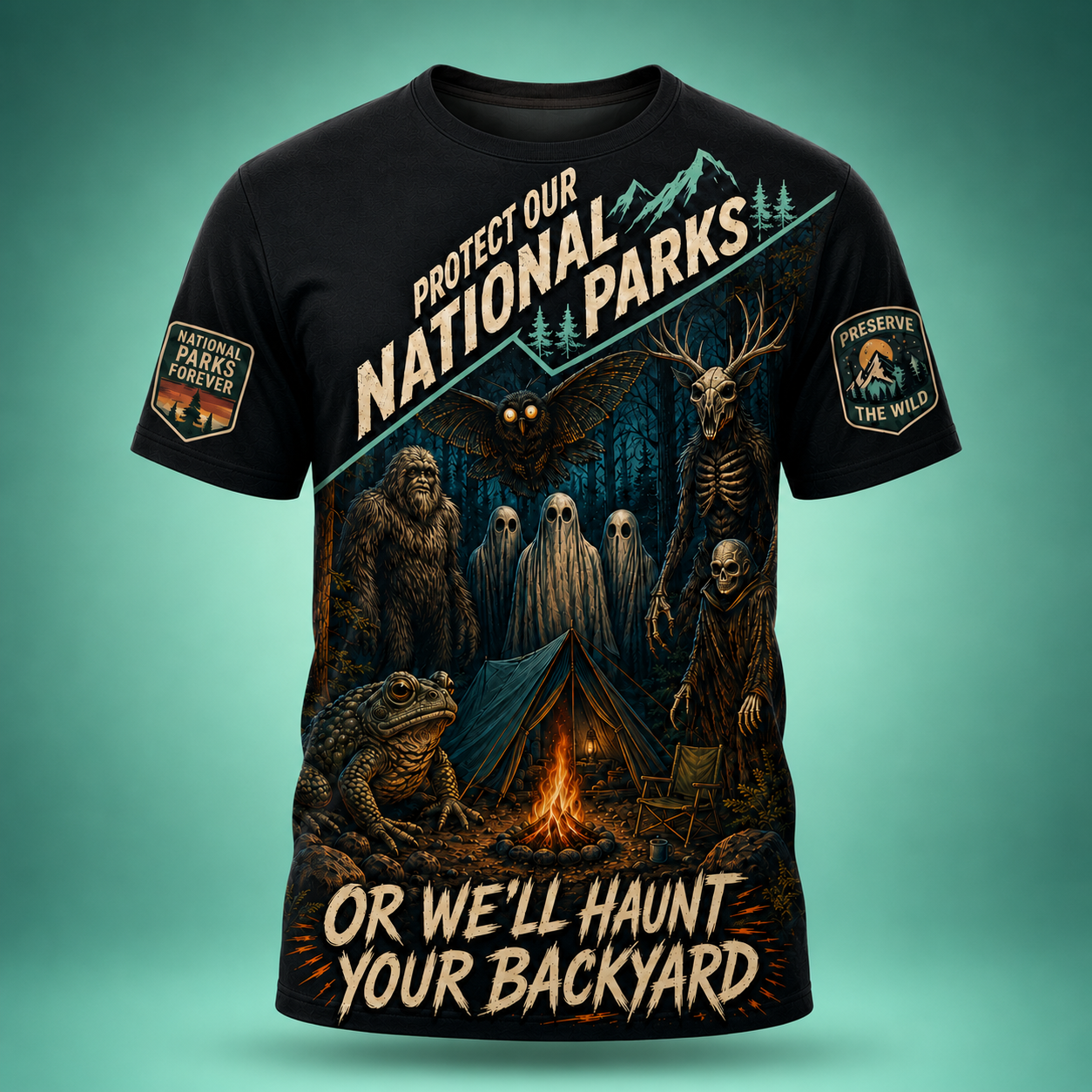 National Park All Over Print Unisex T-Shirt