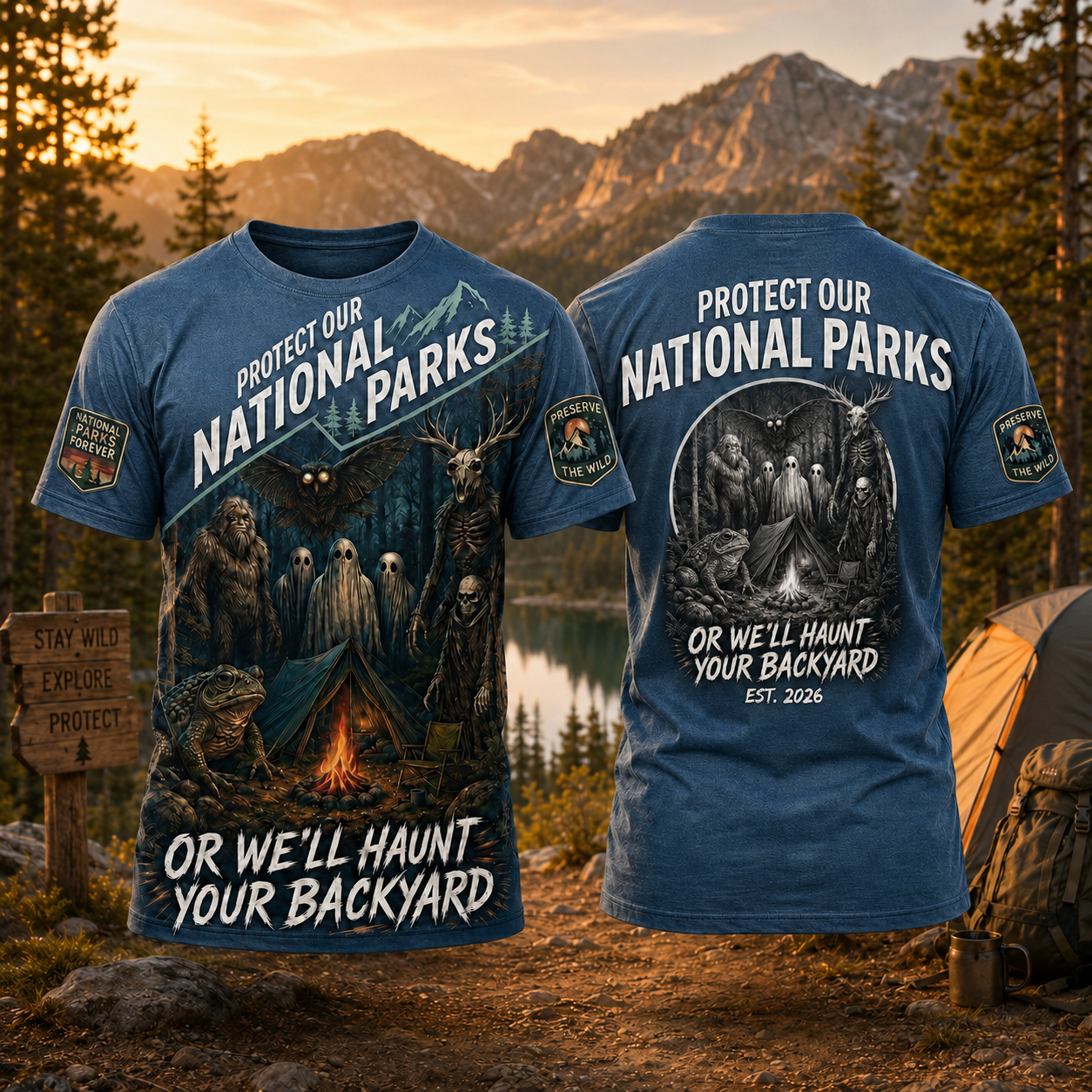 National Park All Over Print Unisex T-Shirt