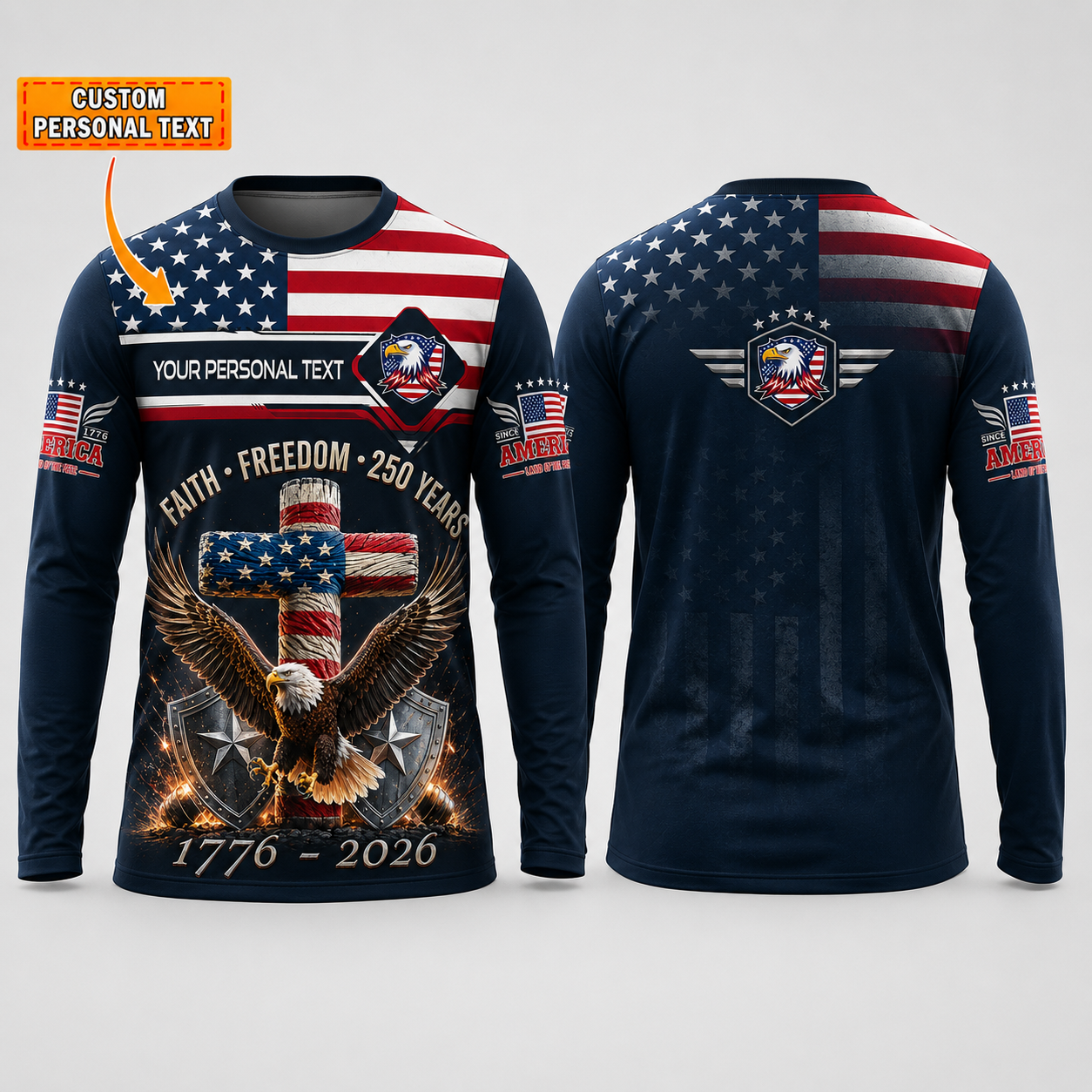 Merica 250 Anniversary USA Shirt 250 Years July 4th Men Kids , Personalized All Over Print