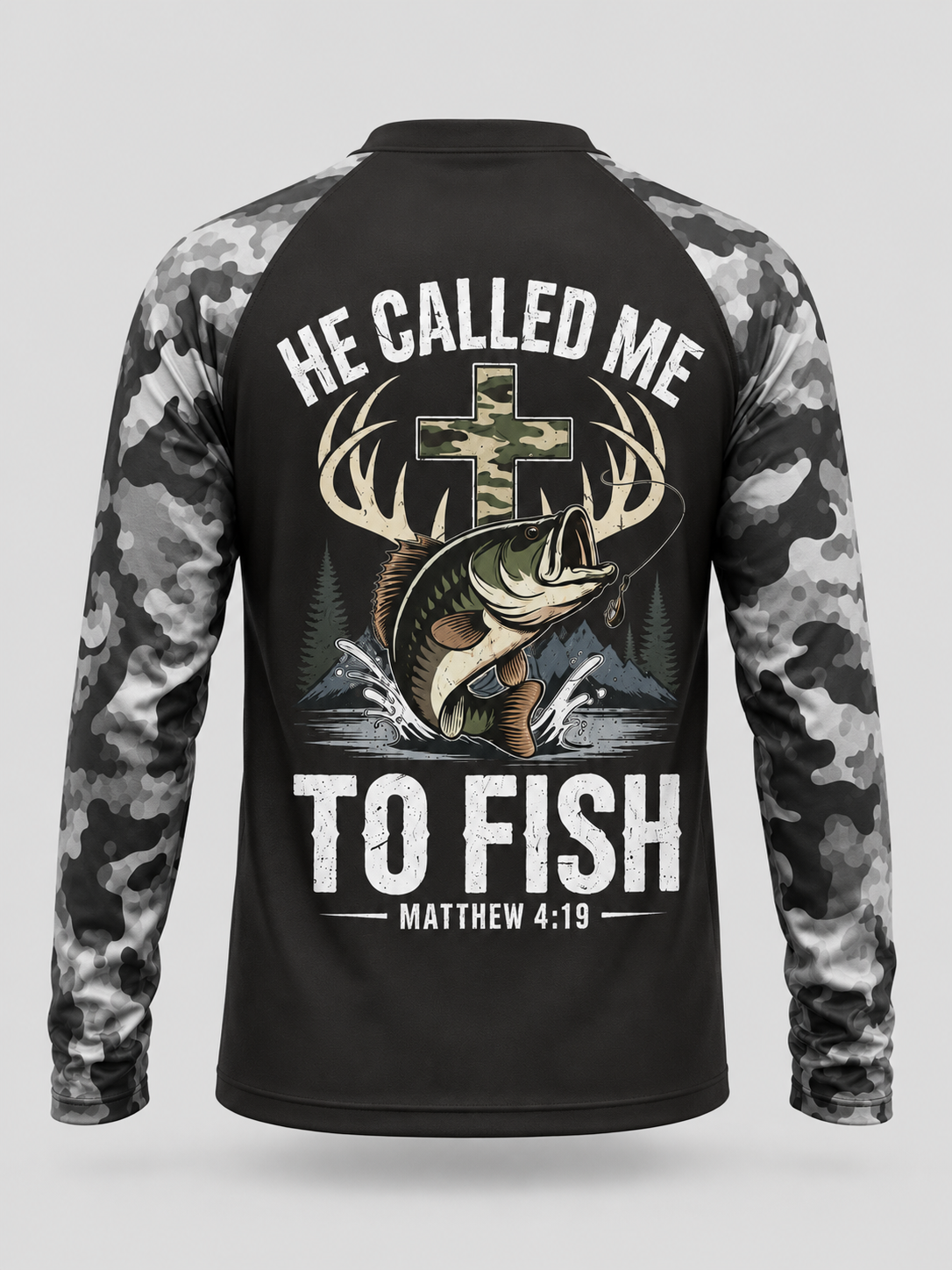 Men's He Called Me to Fish Christian Fisherman Fishing Funny