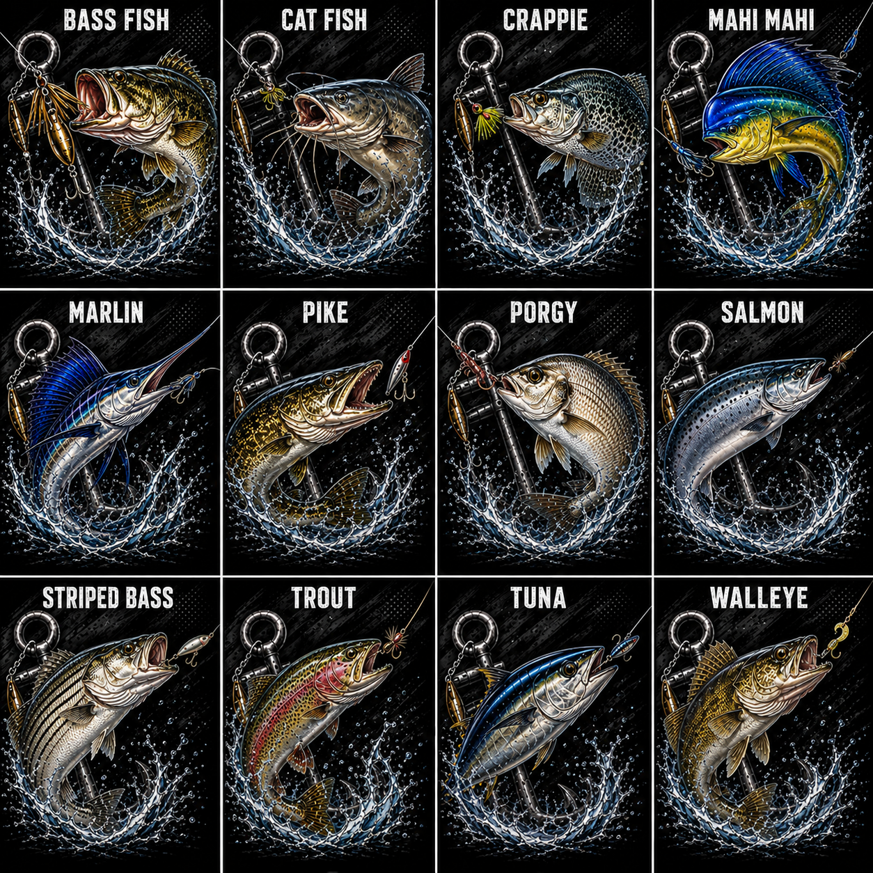 Personalized Jesus Said Go Fishing Shirt, Custom Name & Team Name Fishing Long Sleeve (12 Fish Types)