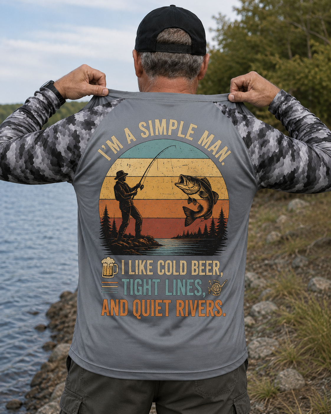 I'm a simple man. I like cold beer, tight lines, and quiet rivers. Performance Shirt