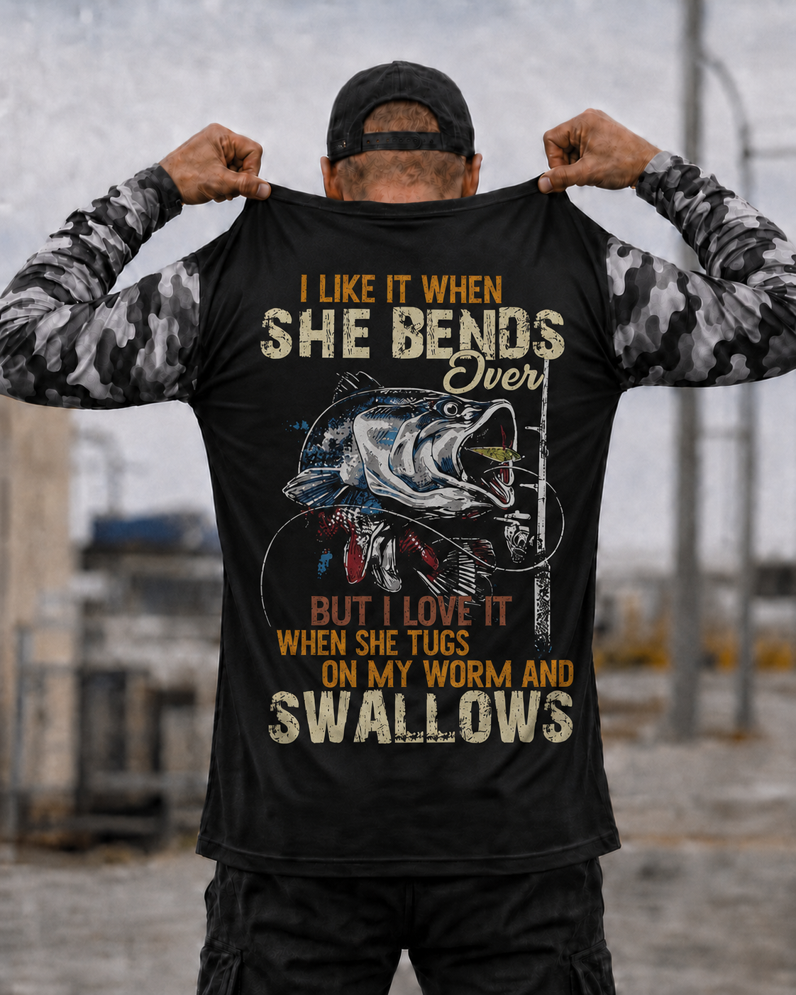 Fishing I Like It When She Bends Over But I Love It Vintage