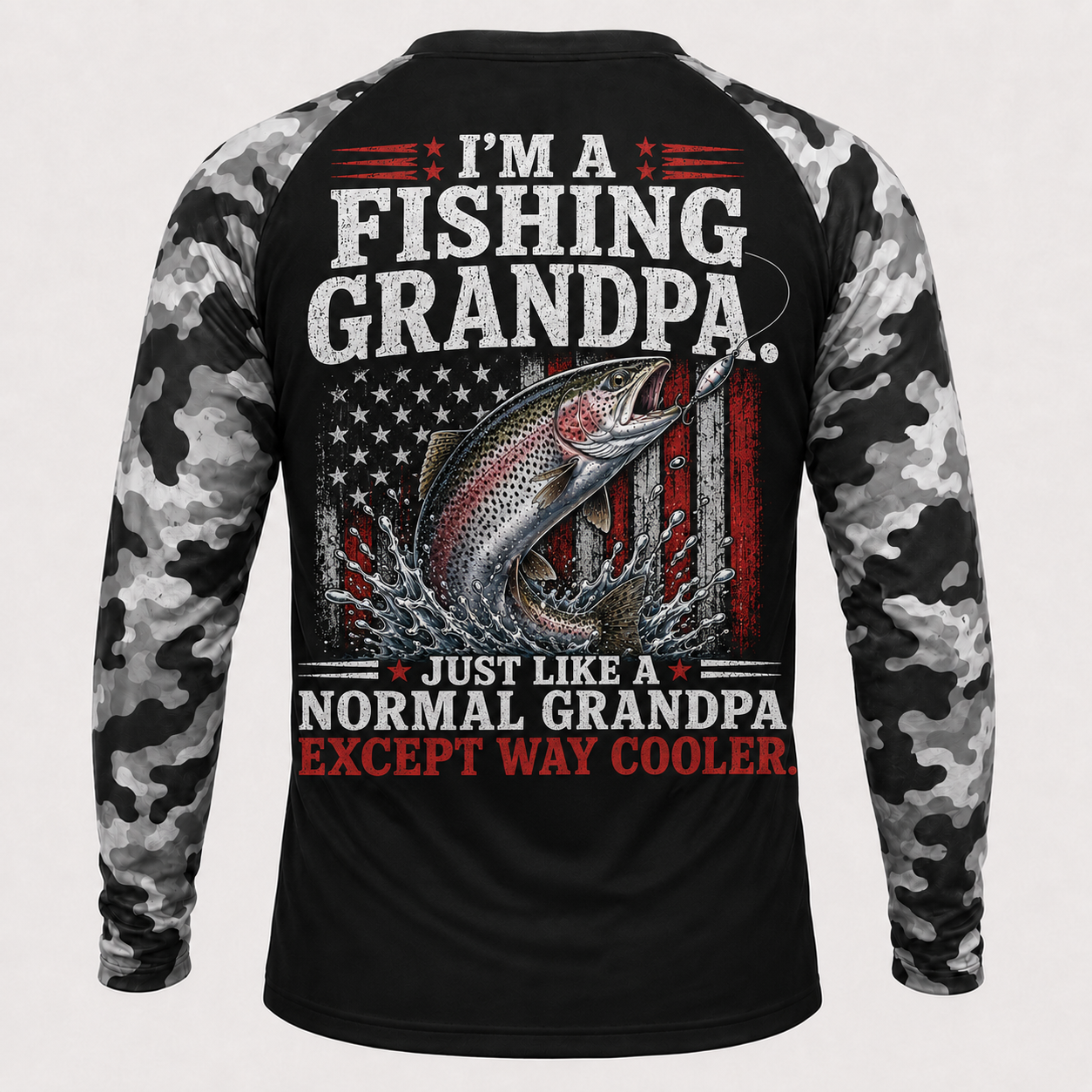 I'm A Fishing Grandpa Like Regular Grandpa But Way Cooler - Performance Shirt